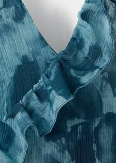 Ruffled printed dress — Blue 9