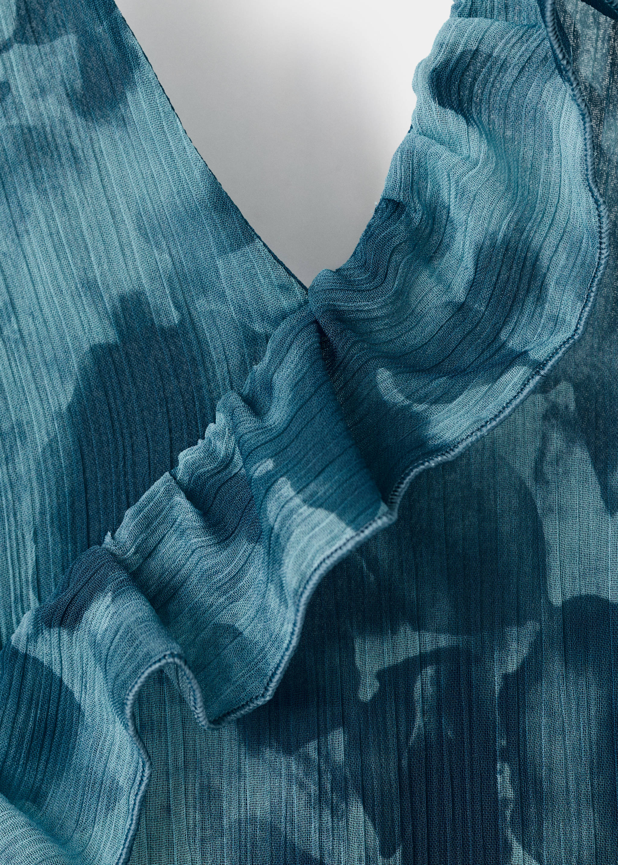 Ruffled printed dress - Details of the article 8