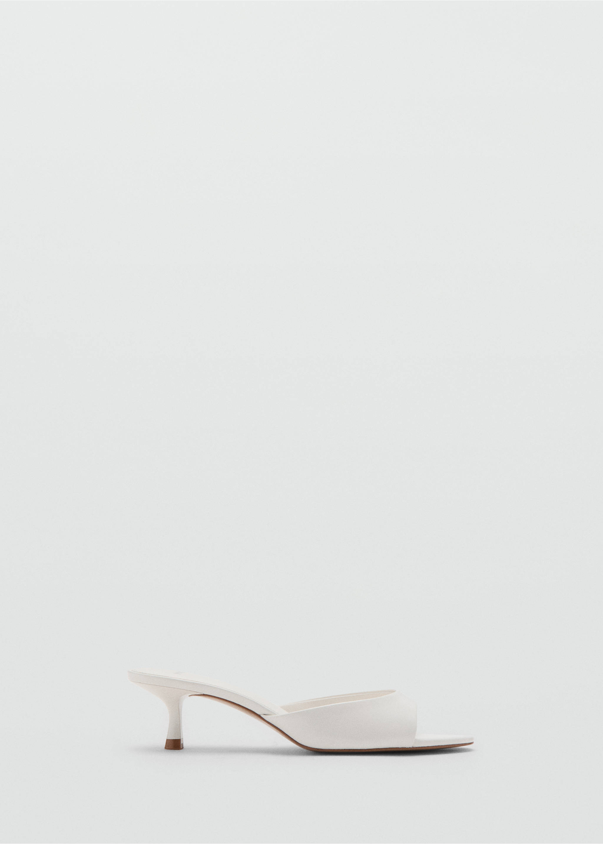 Kitten-heel sandals with strap - Article without model, White. Ref: 27015820-00.
