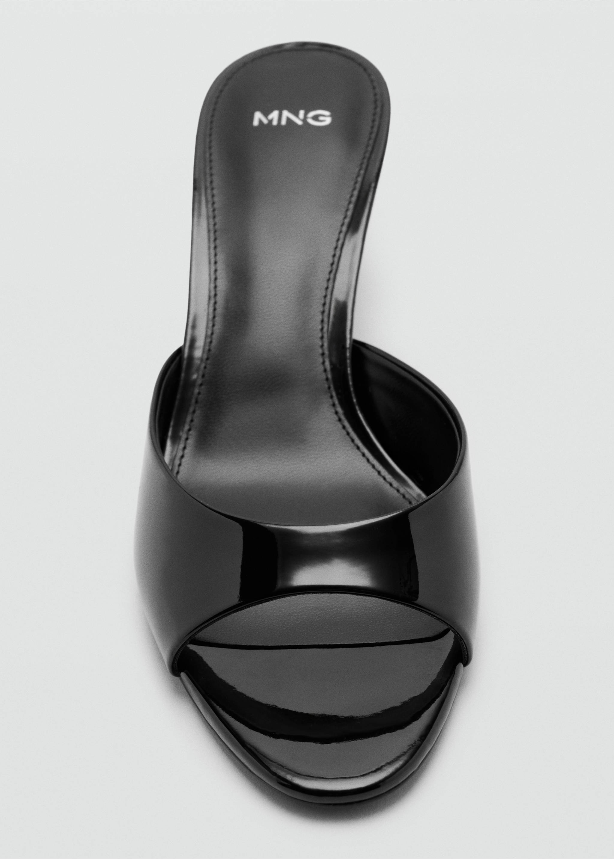 Kitten-heel sandals with strap - Details of the article 3, Black. Ref: 27015820-00.