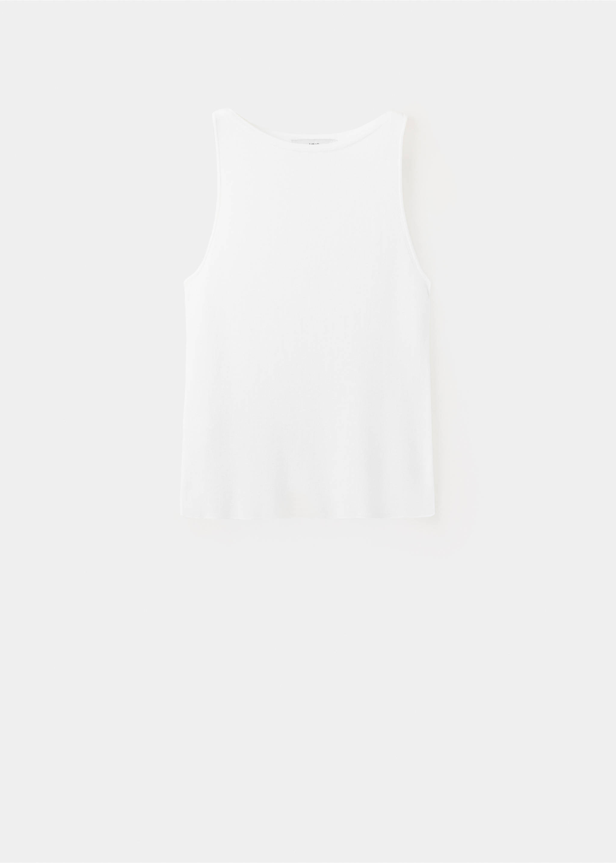 Fine-knit top - Article without model, Ecru. Ref: 27015821-00.