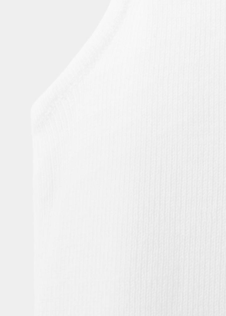 Fine-knit top — Ecru