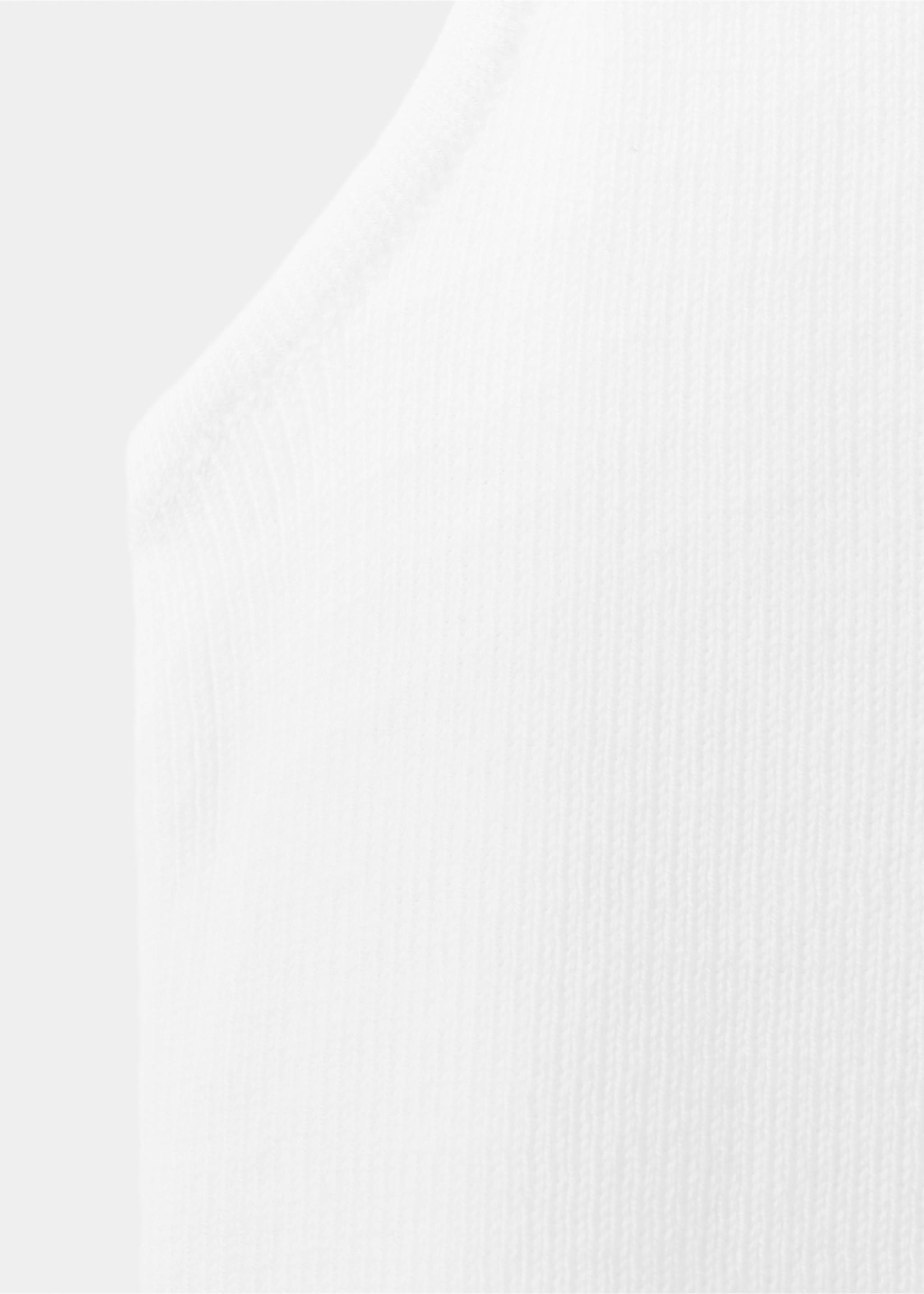 Fine-knit top - Reverse of the article, Ecru. Ref: 27015821-00.