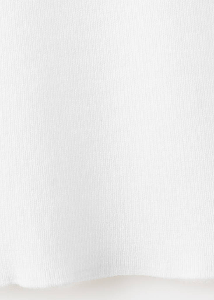 Fine-knit top — Ecru