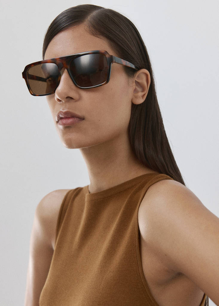 Fine-knit top — Caramel