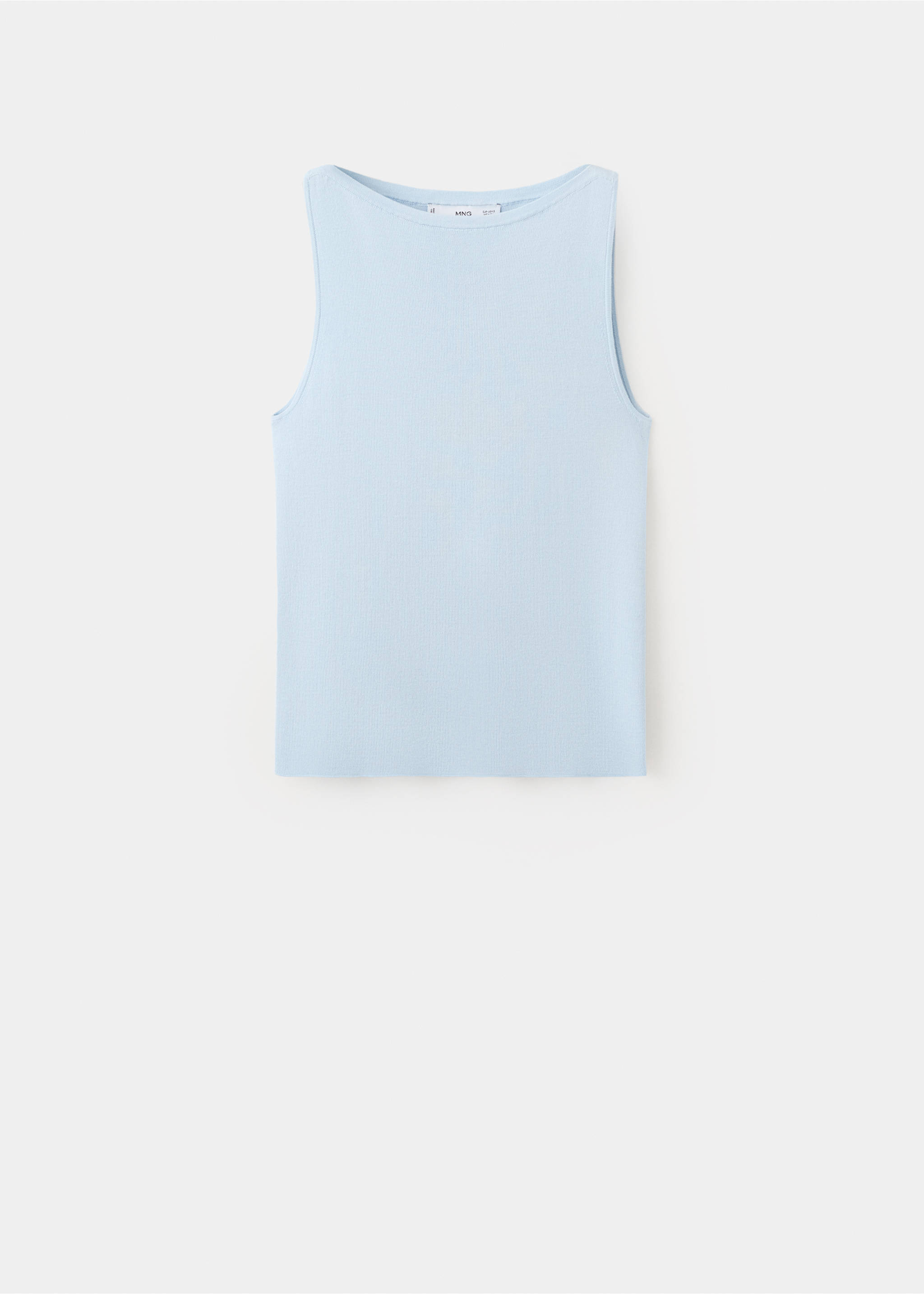 Fine-knit top - Article without model, Sky Blue. Ref: 27015821-00.