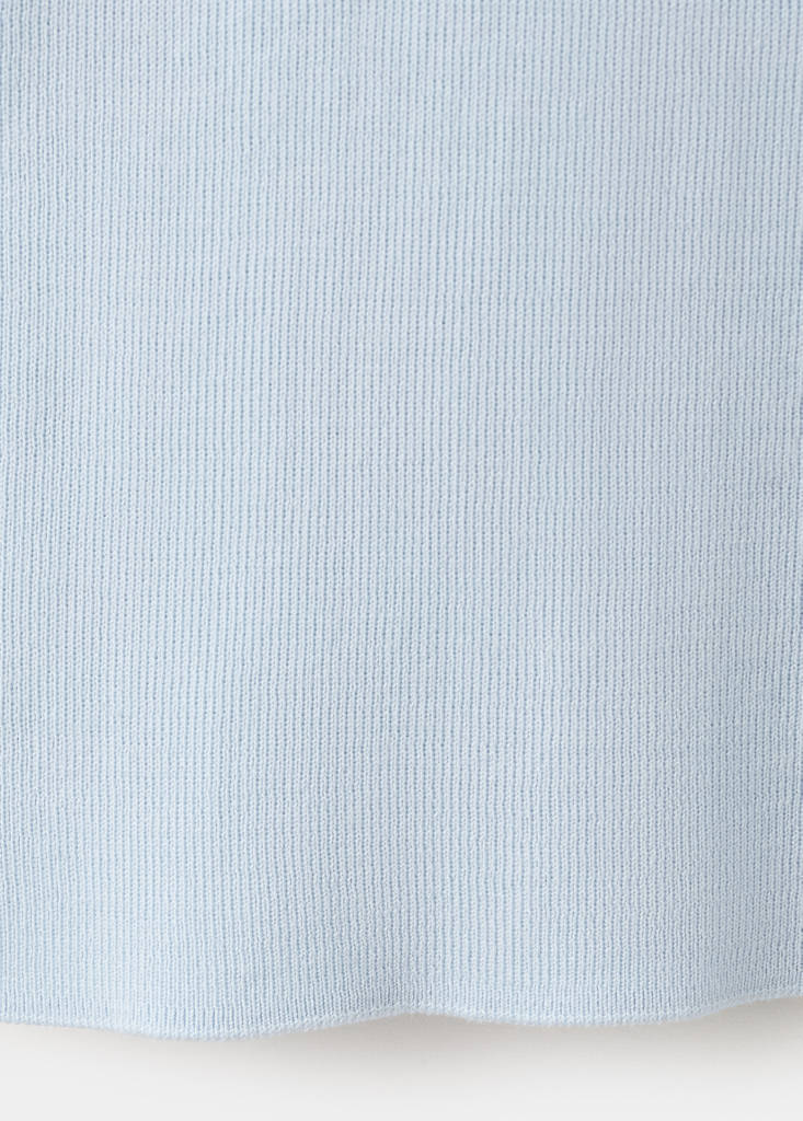 Fine-knit top — Sky Blue
