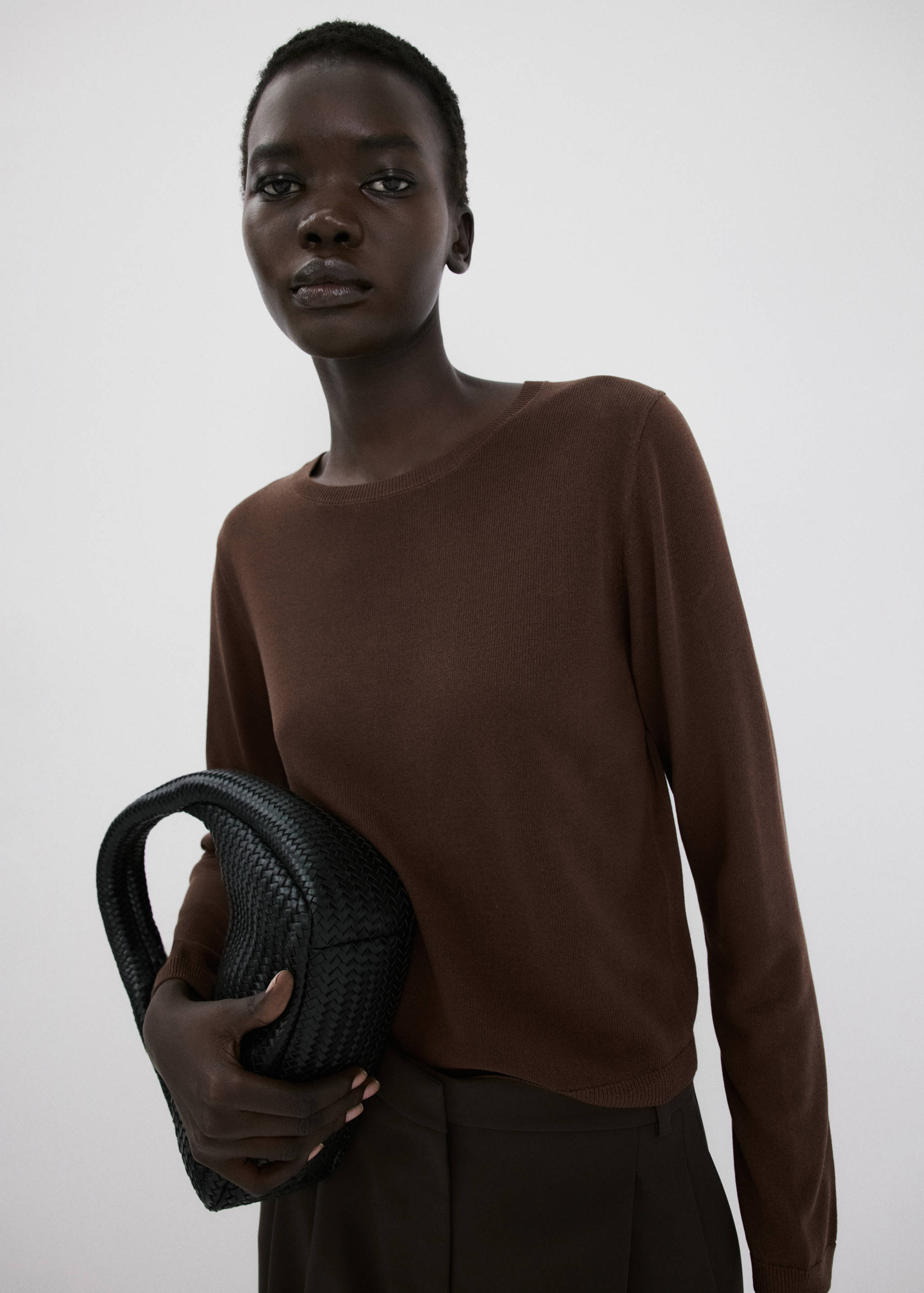 Pull-over maille manches longues - Plan moyen