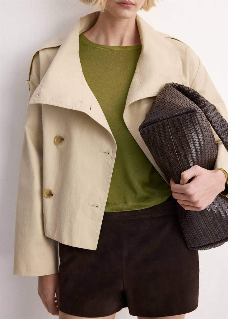 Long-sleeve knitted sweater — Green
