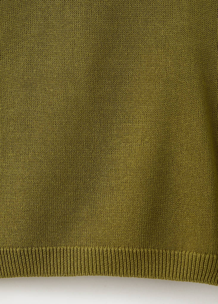 Long-sleeve knitted sweater — Green