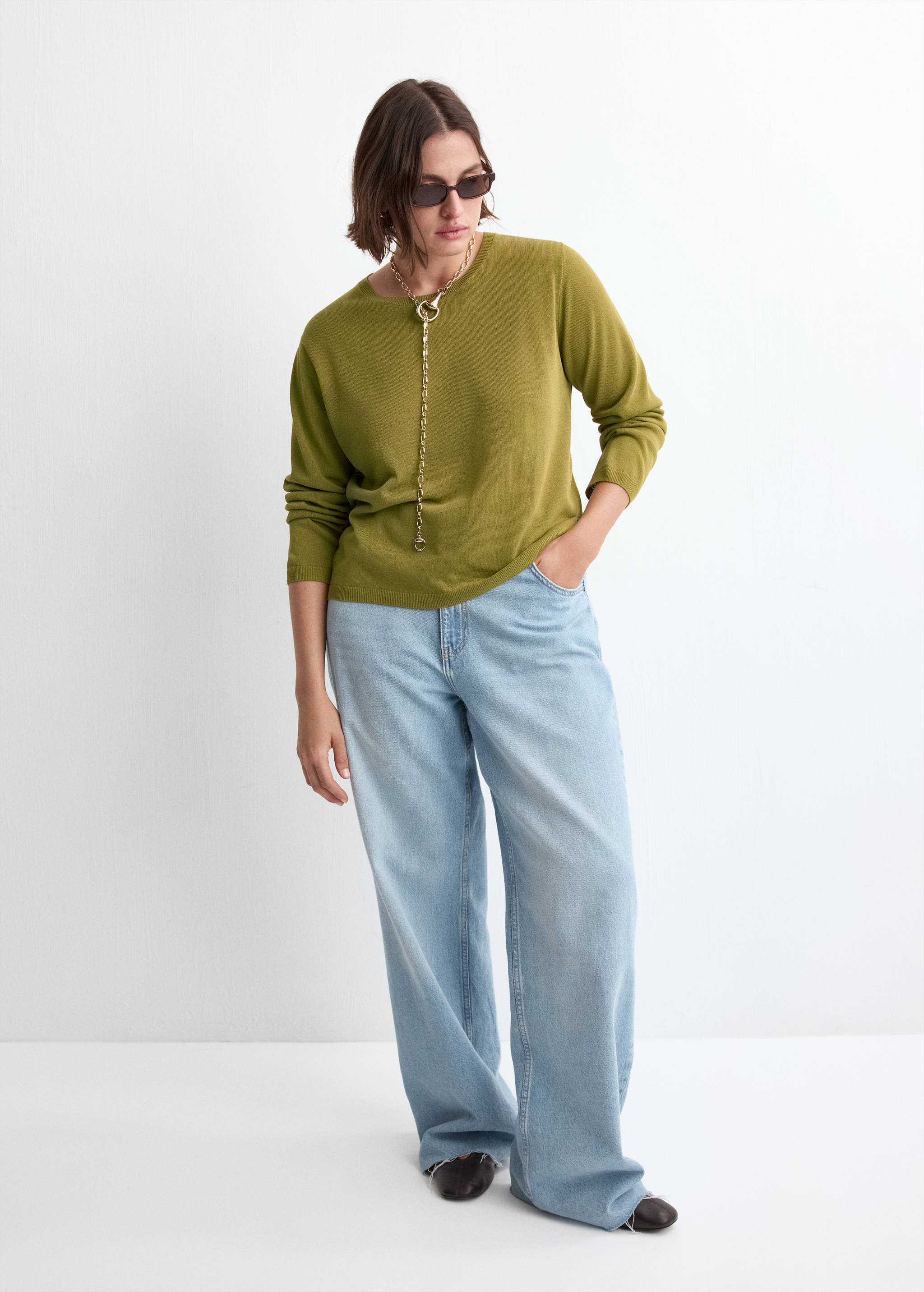 Long-sleeve knitted sweater - Details of the article 3