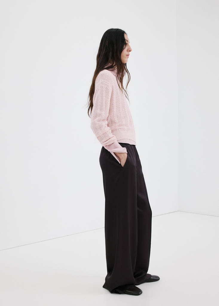 Openwork knit sweater — Light/Pastel Purple