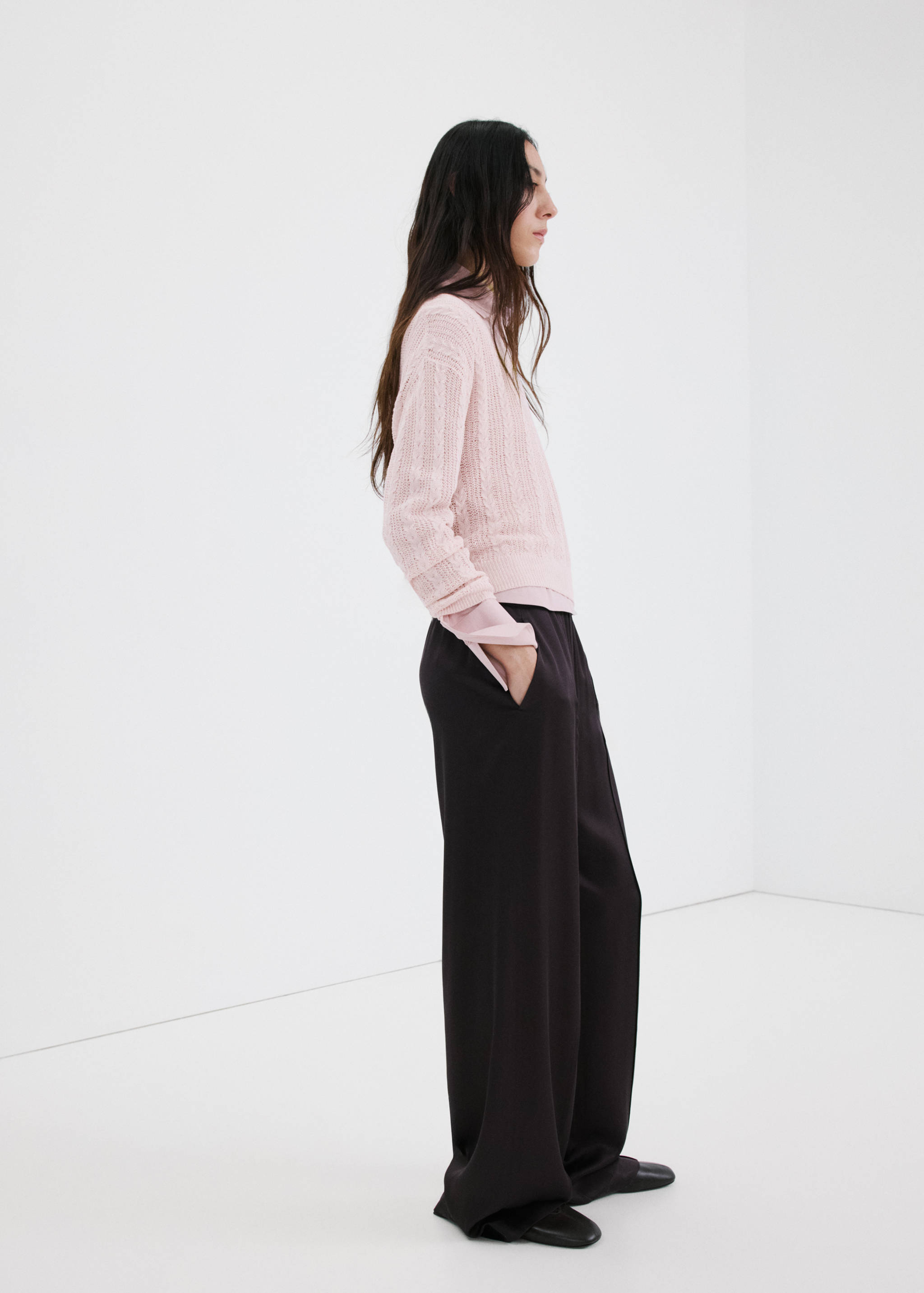 Openwork knit sweater - General plane