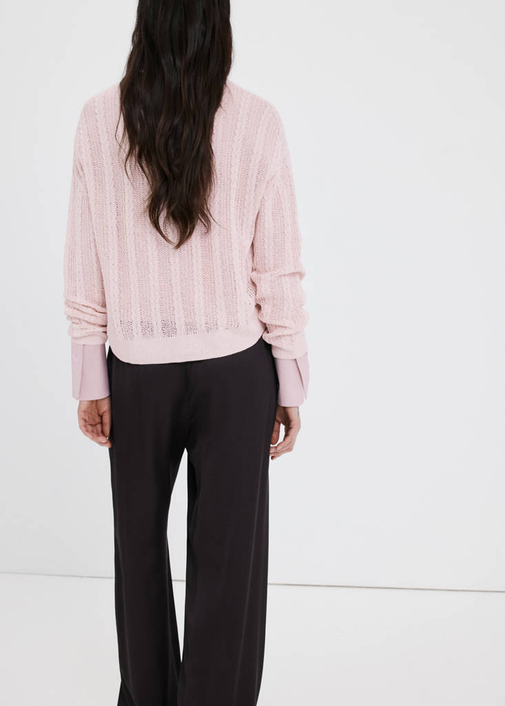 Openwork knit sweater — Light/Pastel Purple