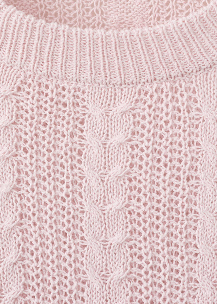 Openwork knit sweater — Light/Pastel Purple