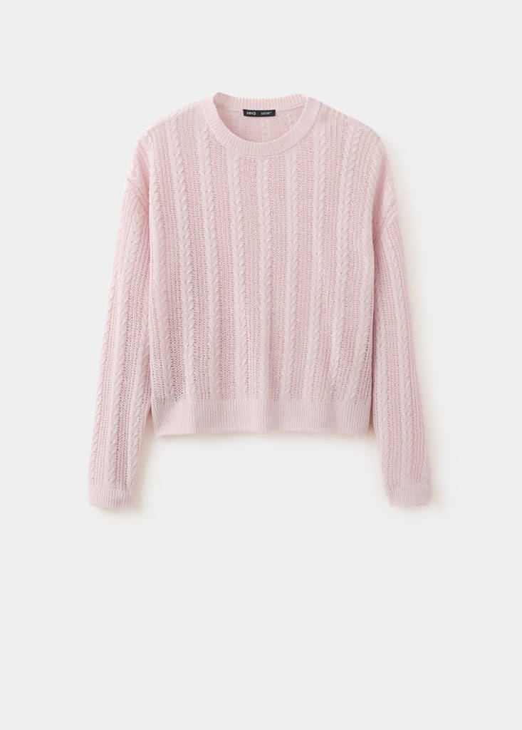Openwork knit sweater — Light/Pastel Purple