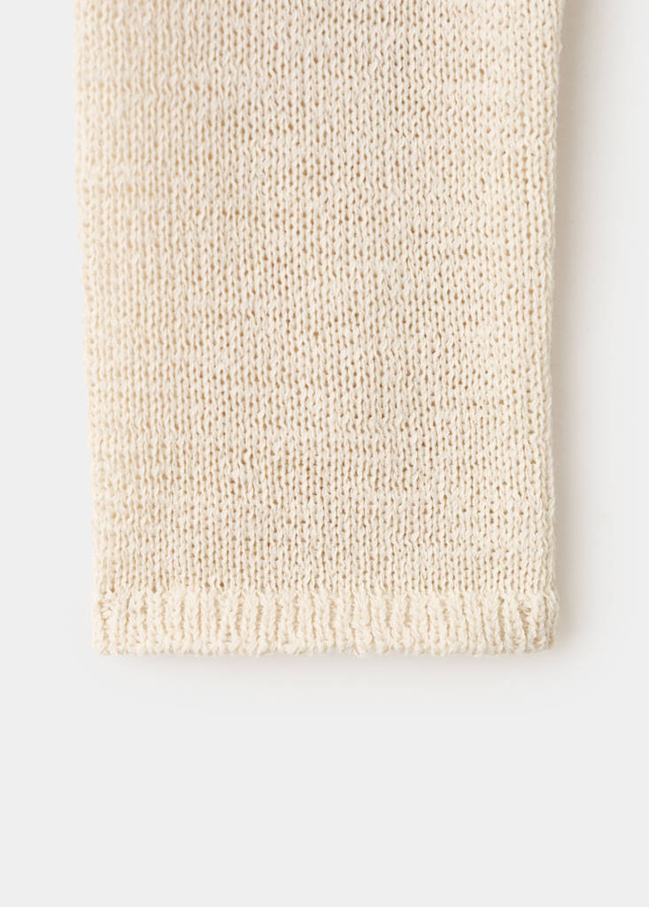 Open-knit long-sleeve jumper — Sand