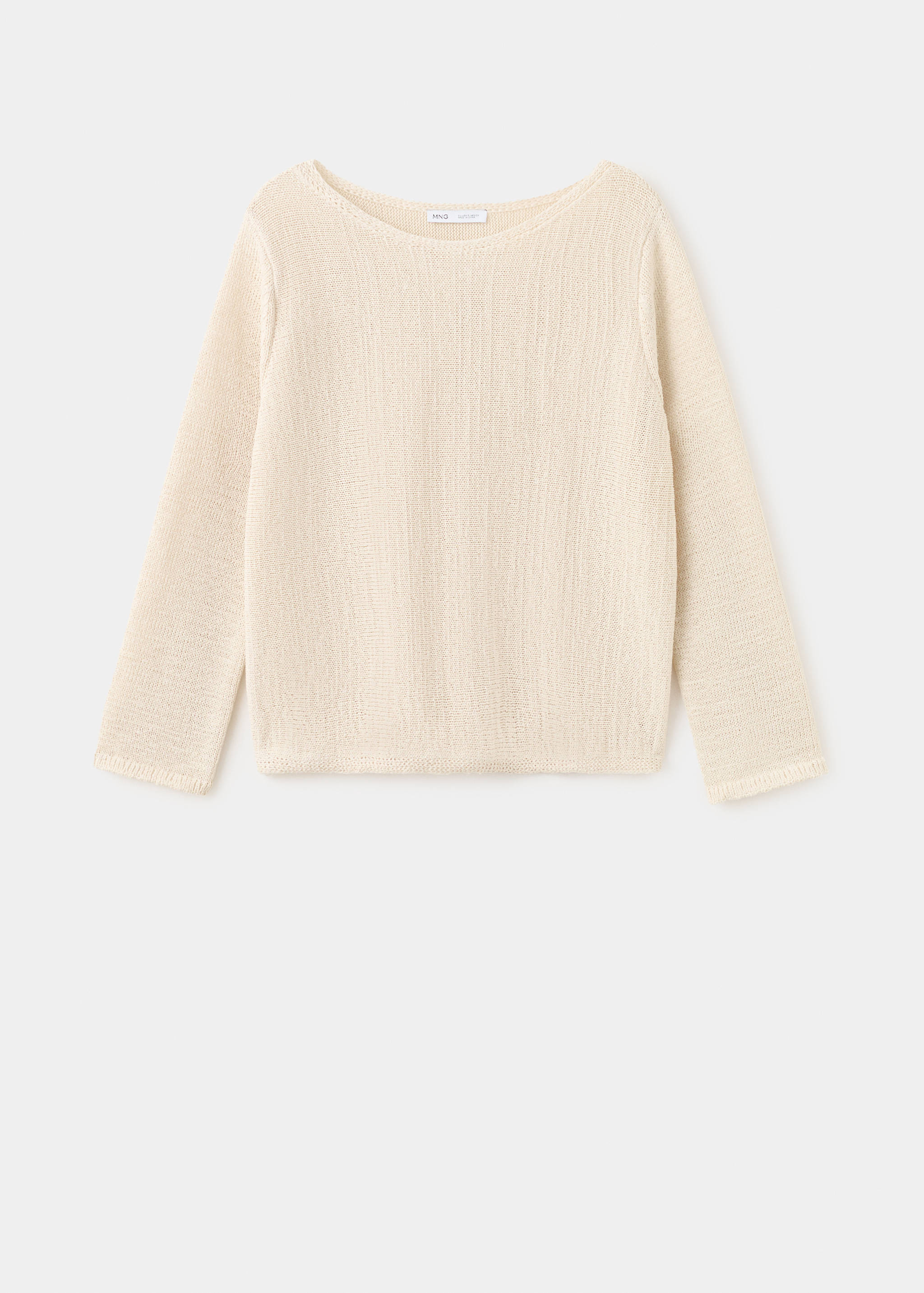 Open-knit long-sleeve jumper - Article without model