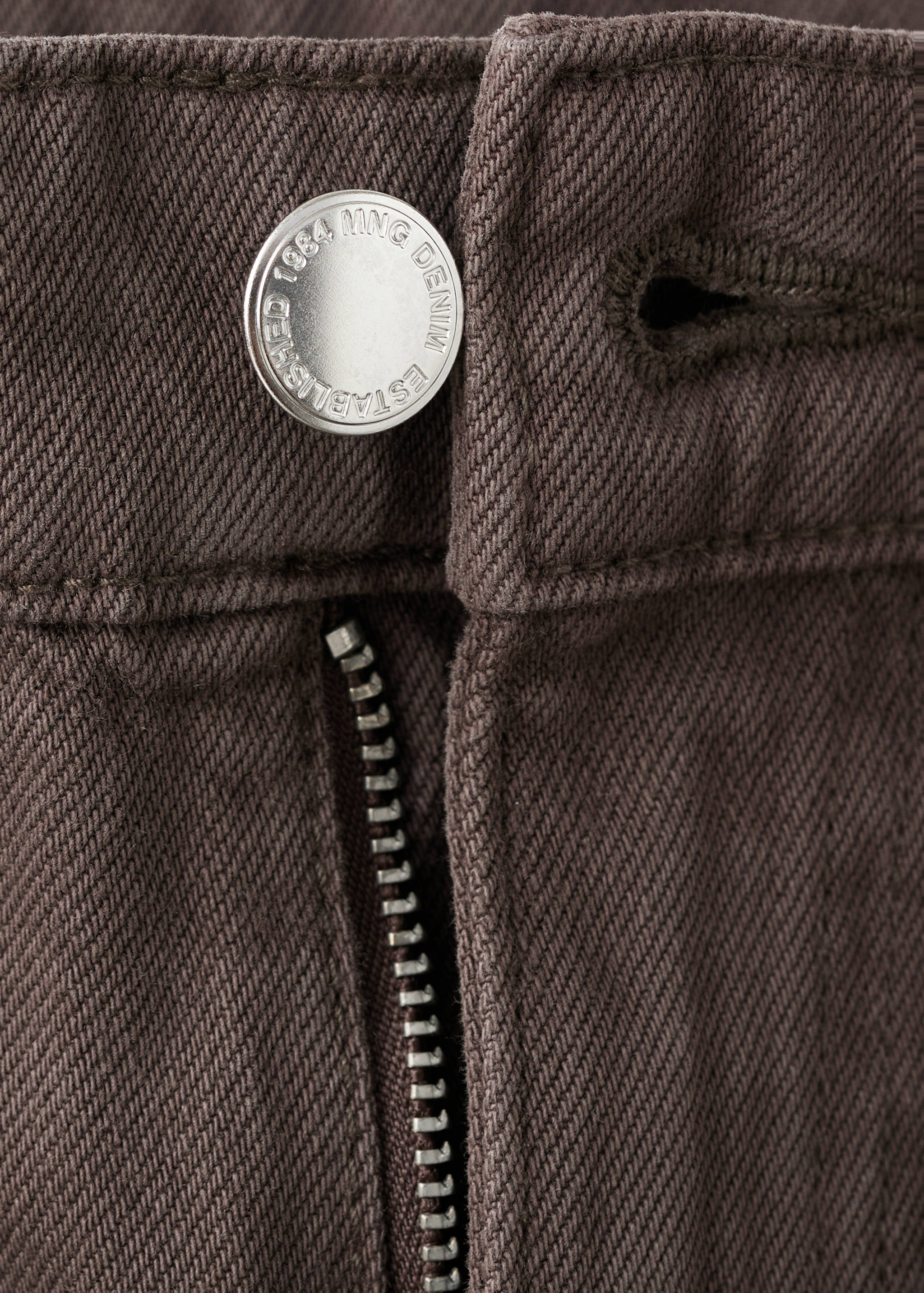 Wide-leg jeans with drawstring - Details of the article 8