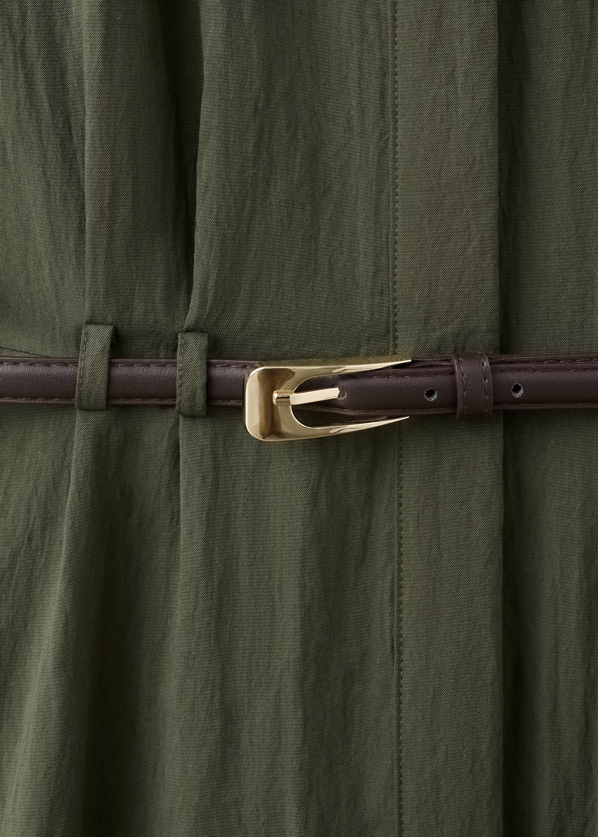 Lyocell-Hemdkleid mit Gürtel - Detail des Artikels 0