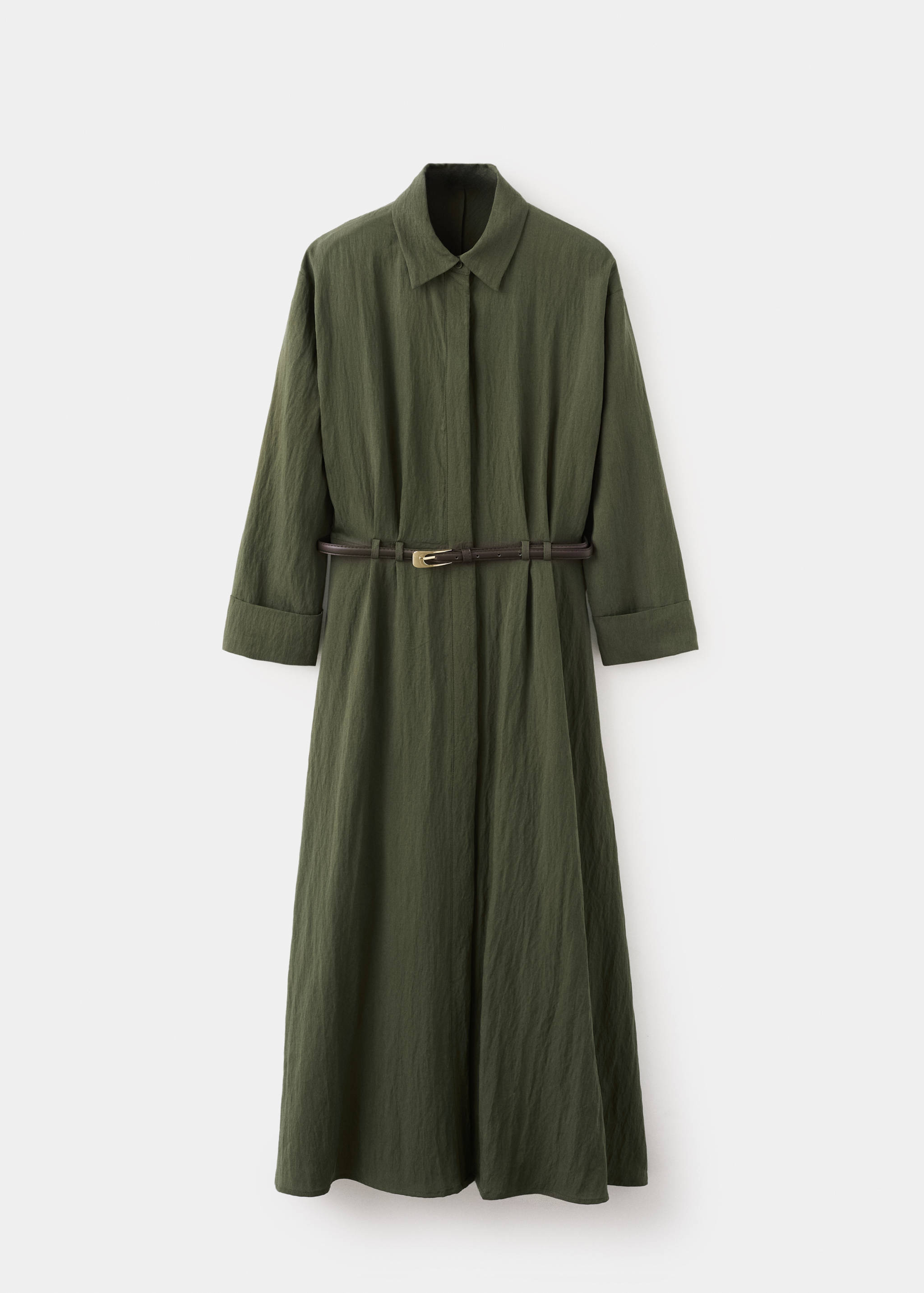 Lyocell belted shirt dress - Article without model