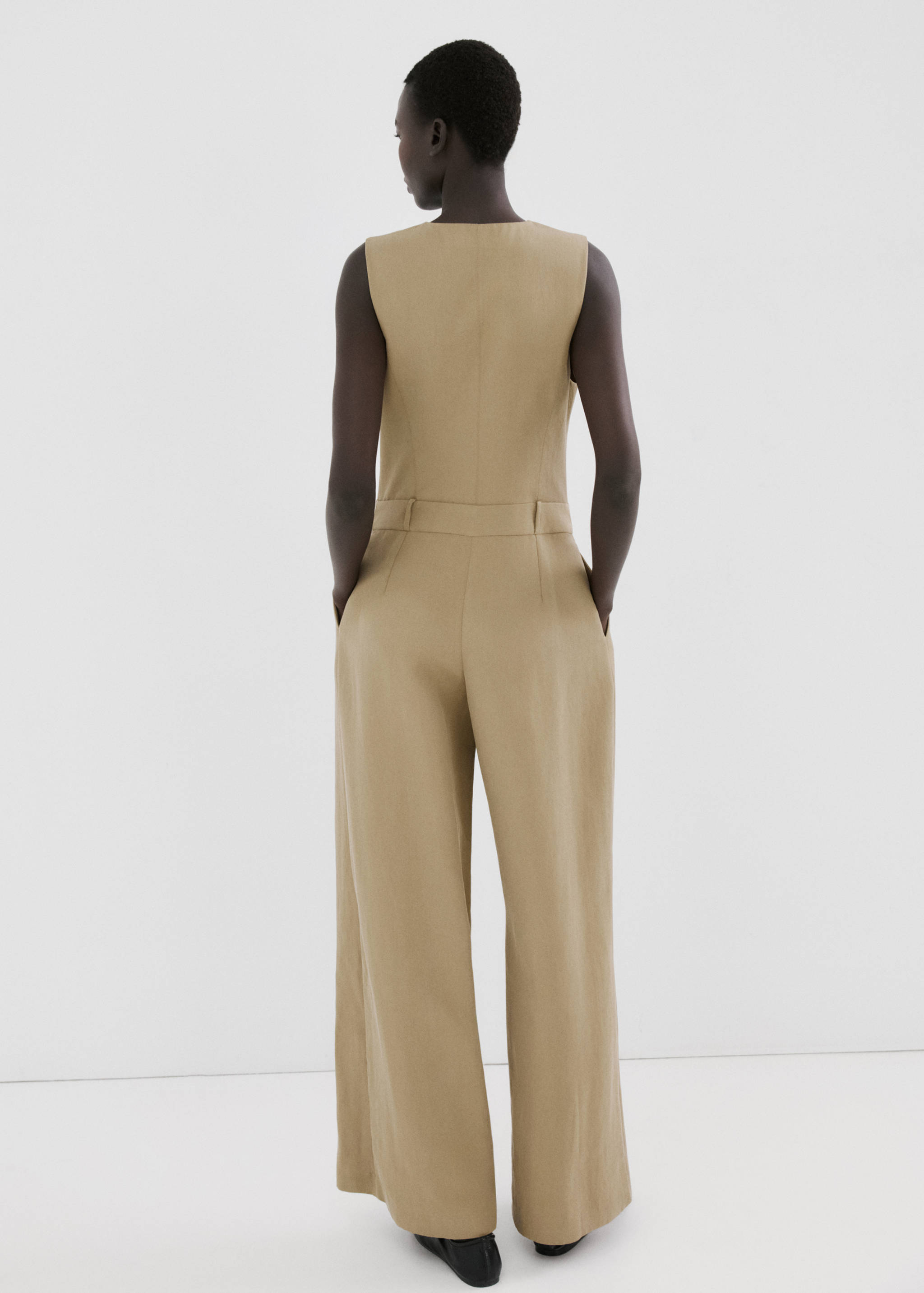 Lyocell combined jumpsuit - Reverse of the article