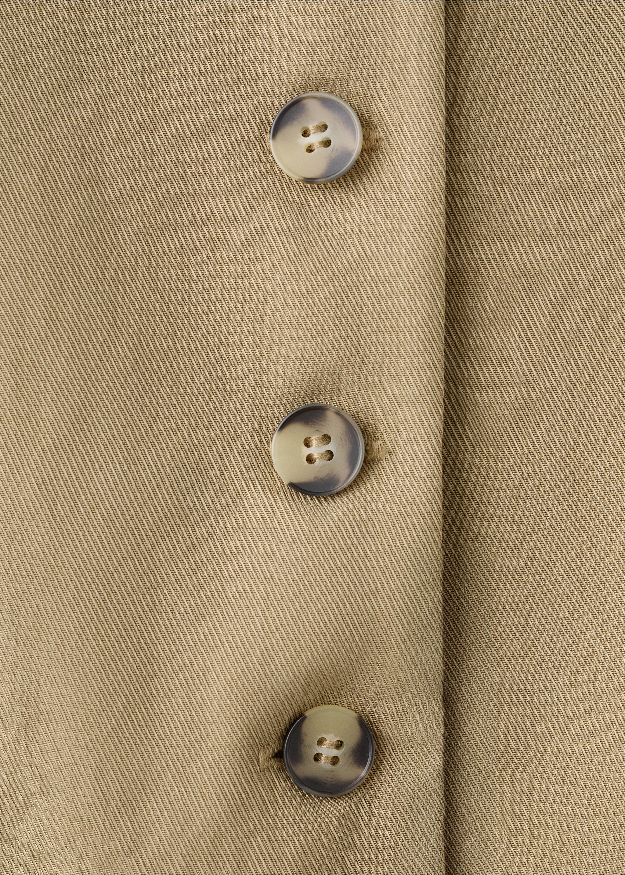 Lyocell combined jumpsuit - Details of the article 8, Khaki. Ref: 27015835-00.