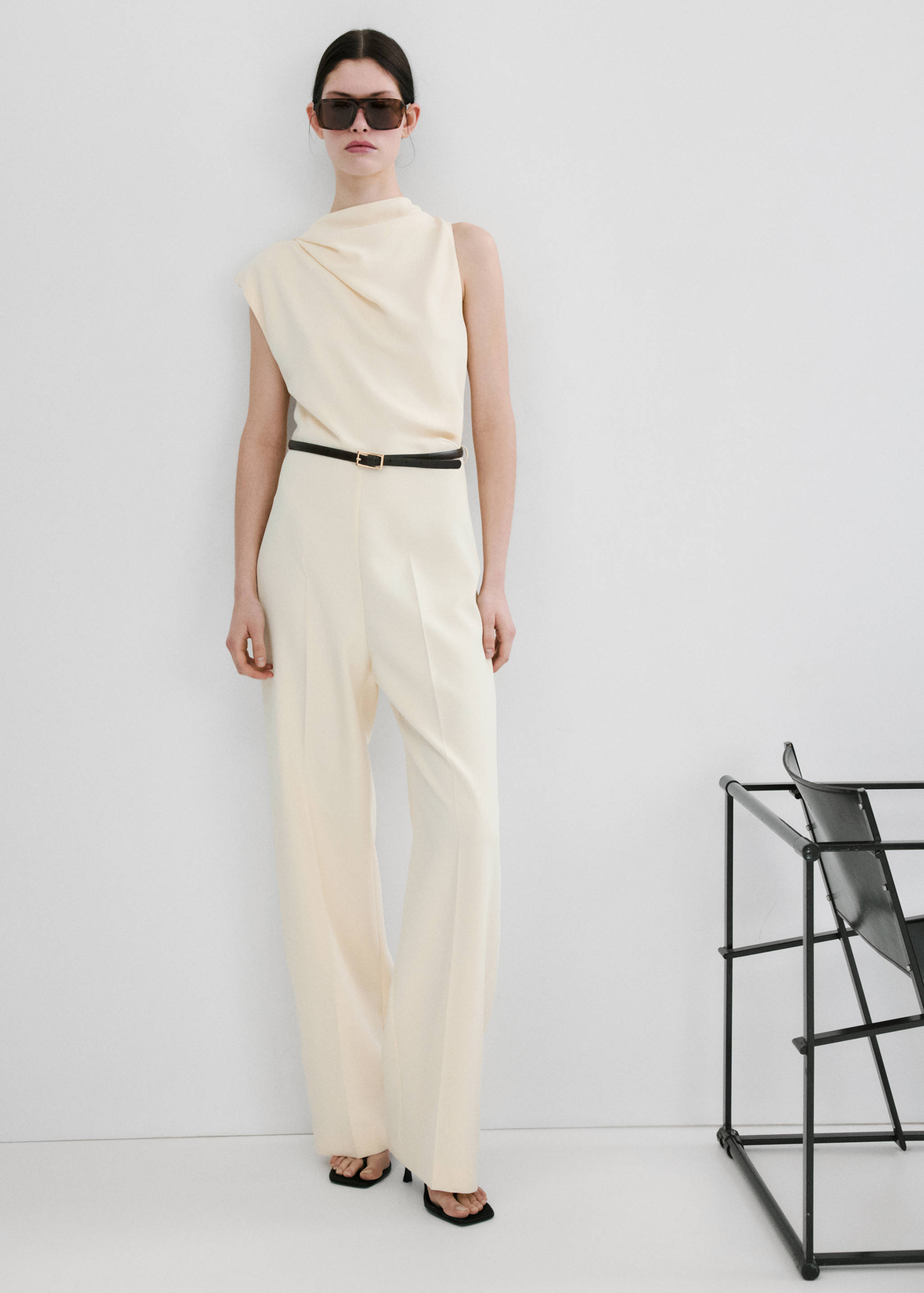 Asymmetric long jumpsuit - General plane