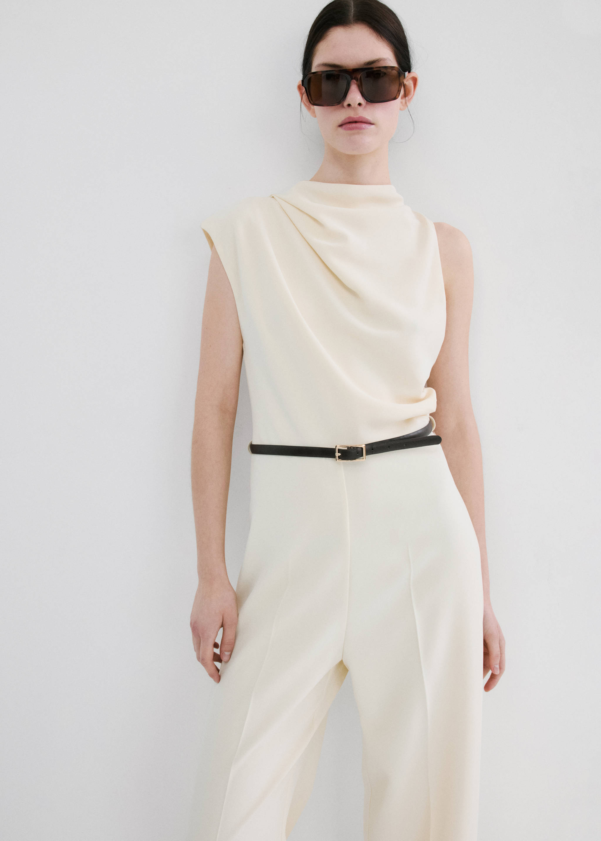 Asymmetric long jumpsuit - Medium plane