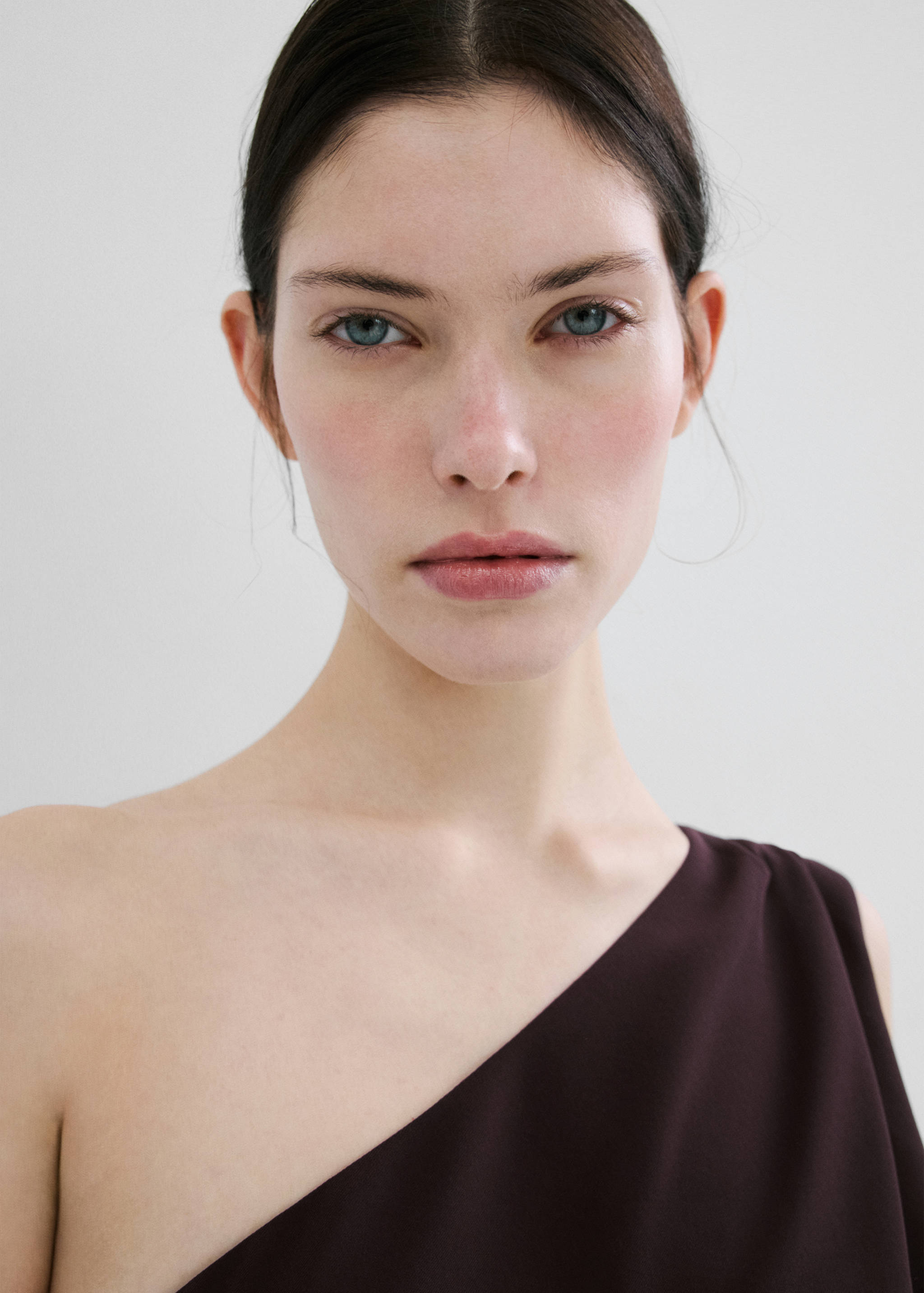 Asymmetric fringed scarf jumpsuit - Details of the article 1