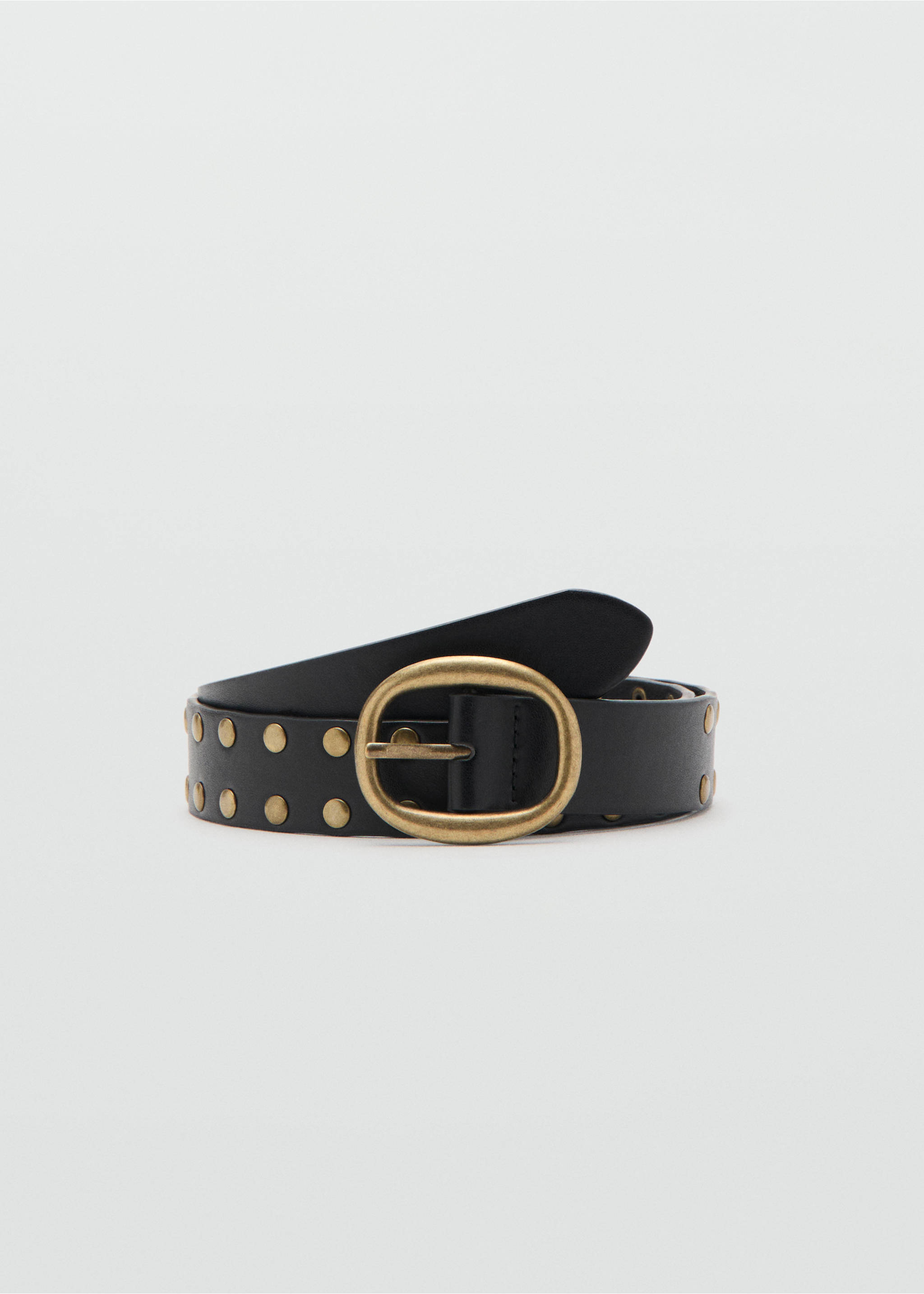 Buckled studded belt - Article without model, Black. Ref: 27015839-00.