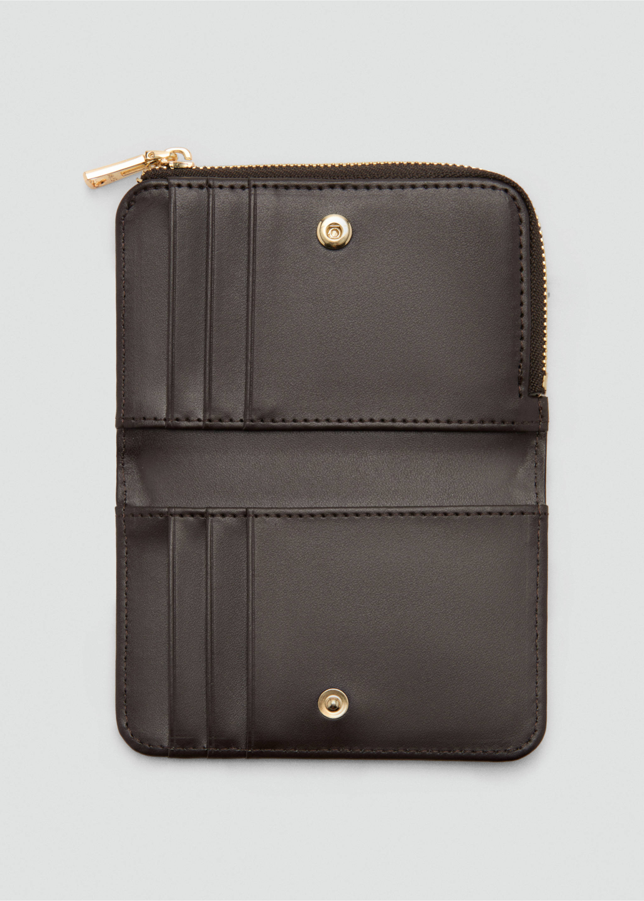 Small polka dot purse - Details of the article 1, Chocolate. Ref: 27015840-00.