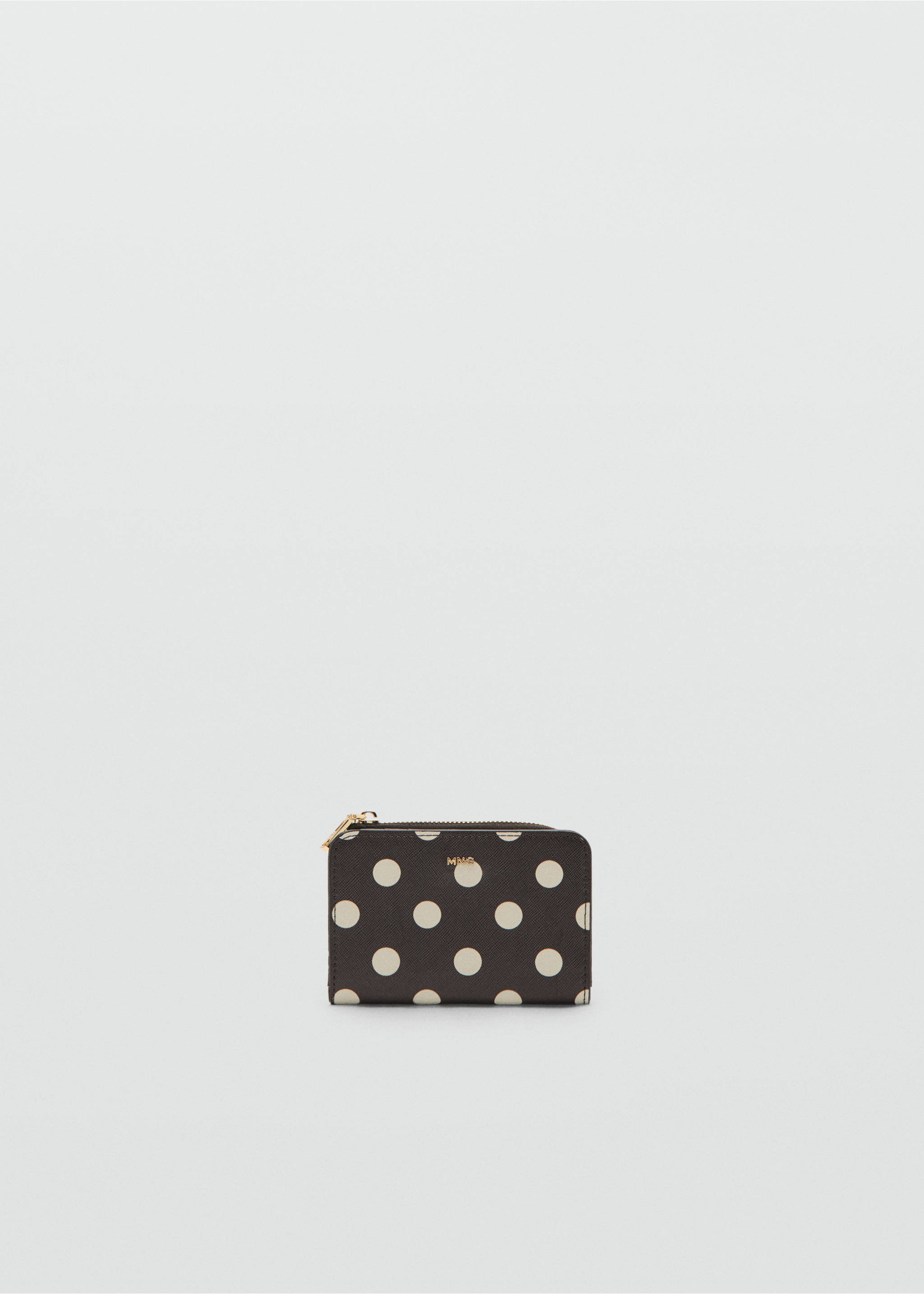 Petit portefeuille à pois - Article sans modèle, Chocolat. Ref: 27015840-00.