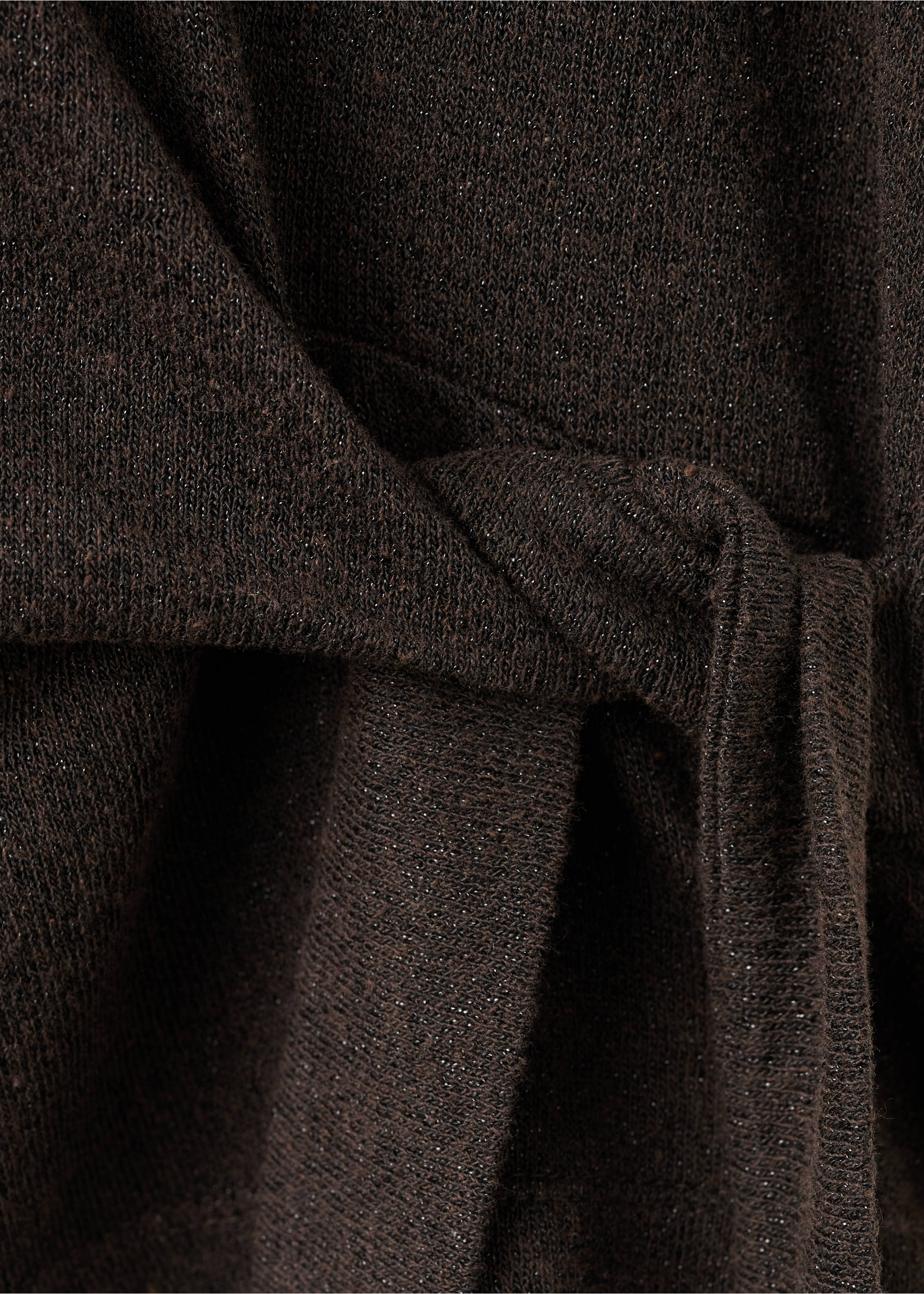 Bow knit sweater - Details of the article 0, Chocolate. Ref: 27015842-00.