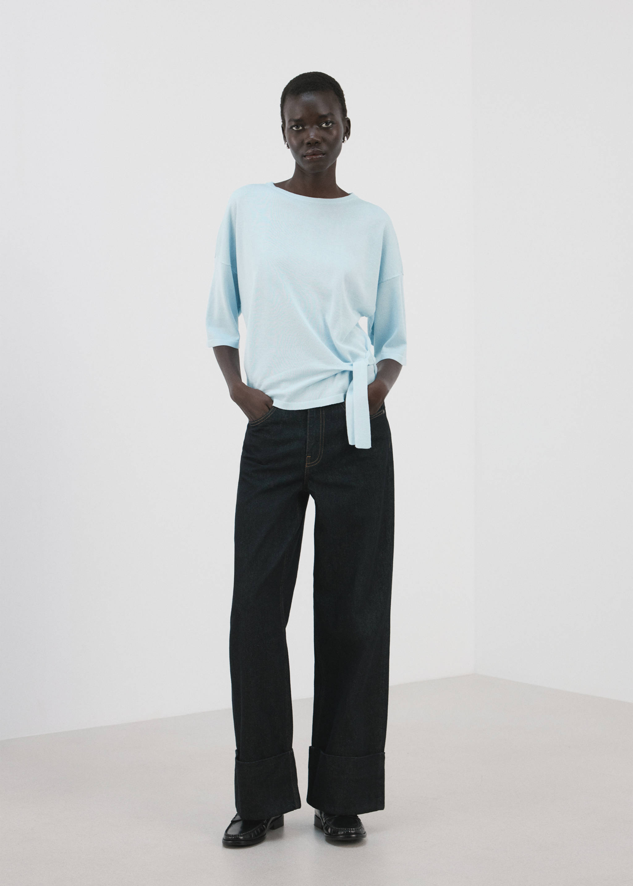 Bow knit sweater - General plane