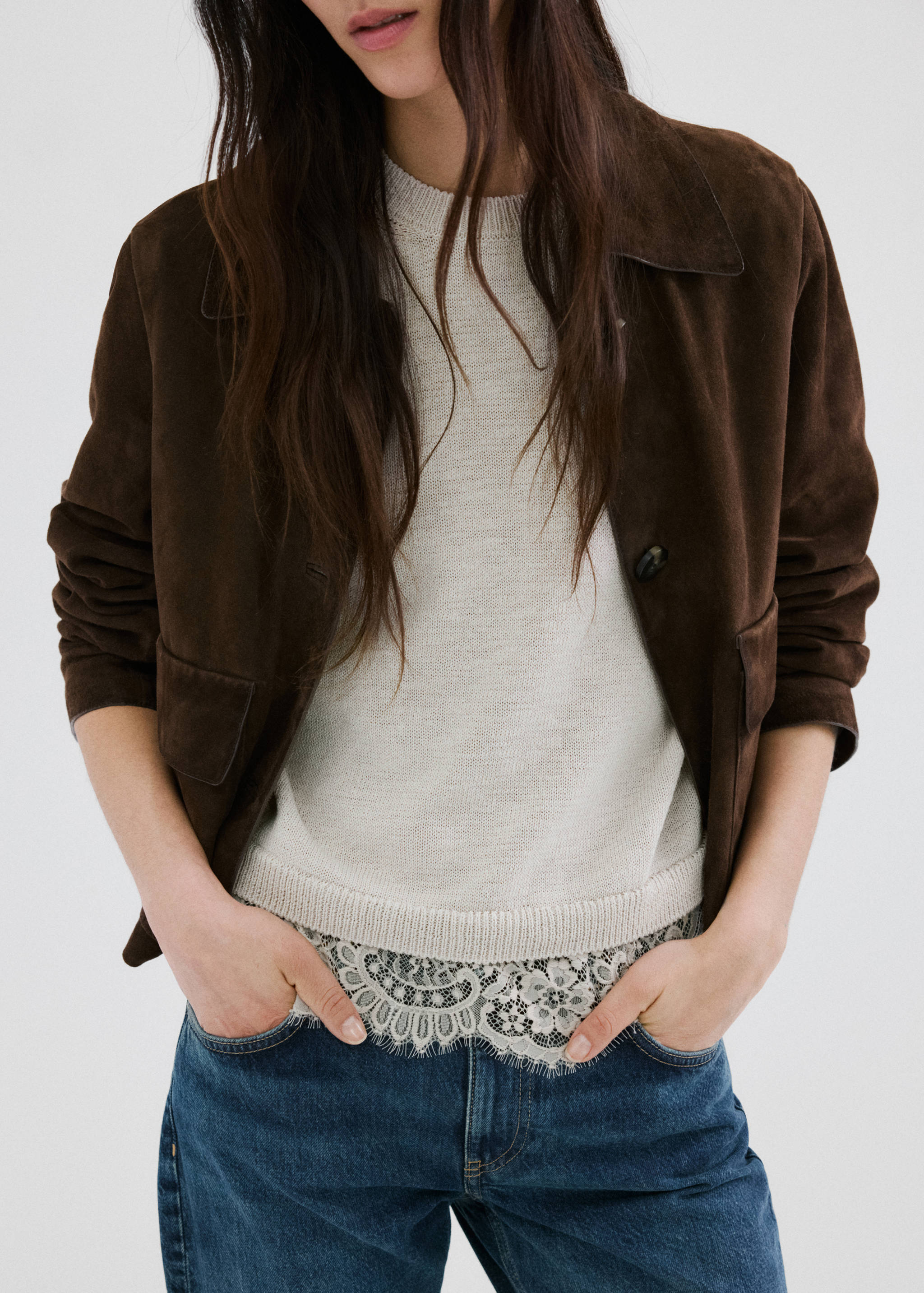 Pull en maille bordures en dentelle - Détail de l'article 6