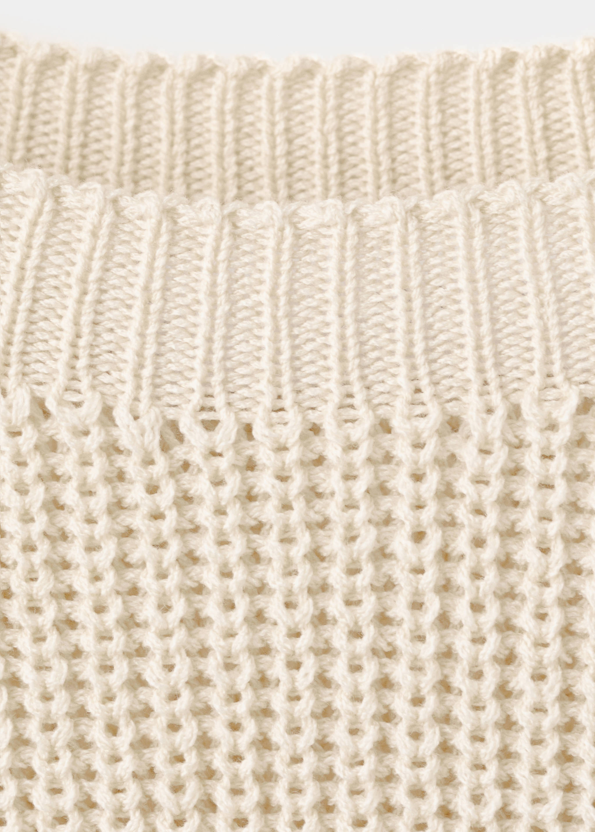 Off-the-shoulder knitted sweater - Details of the article 8
