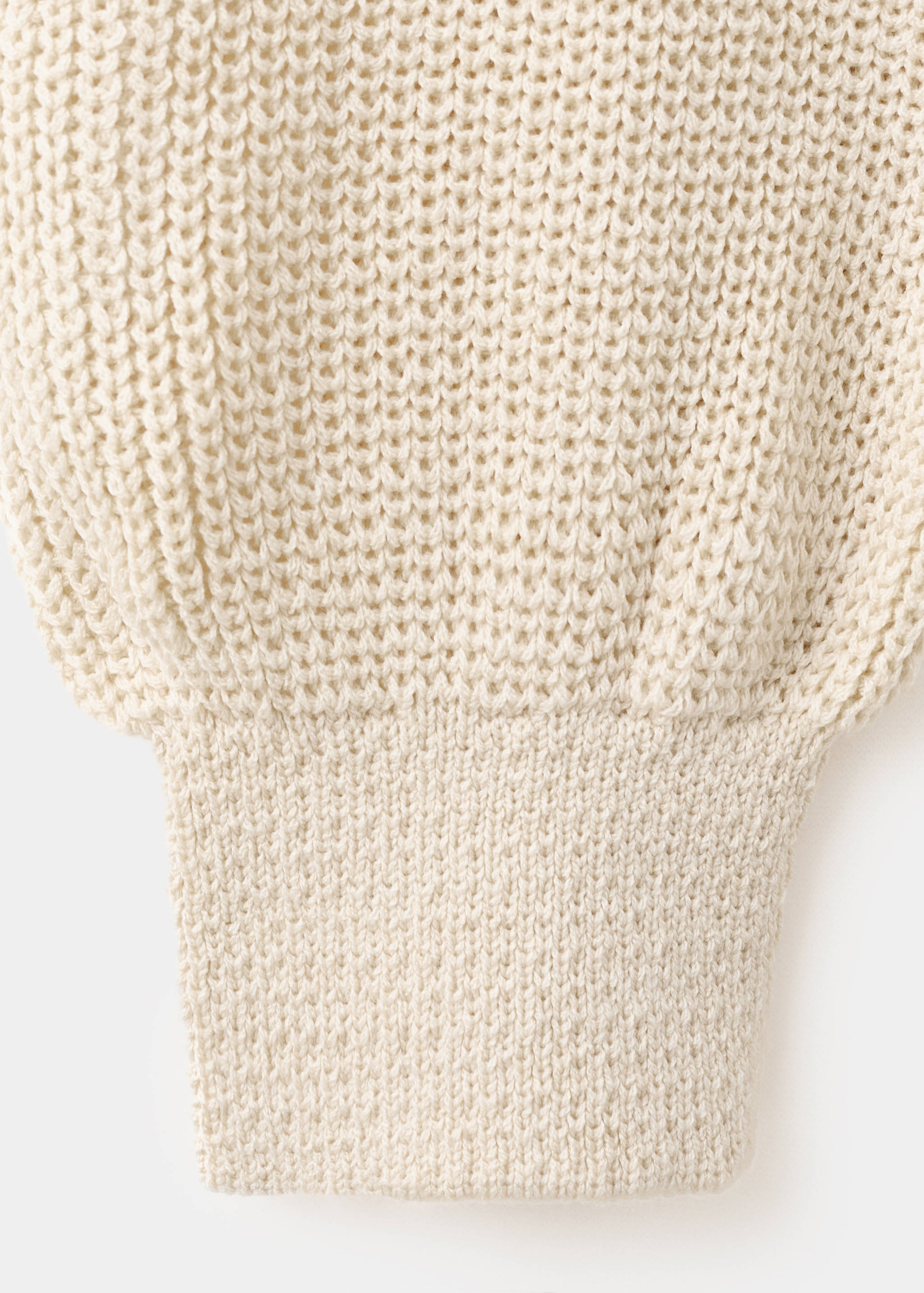 Off-the-shoulder knitted sweater - Details of the article 0