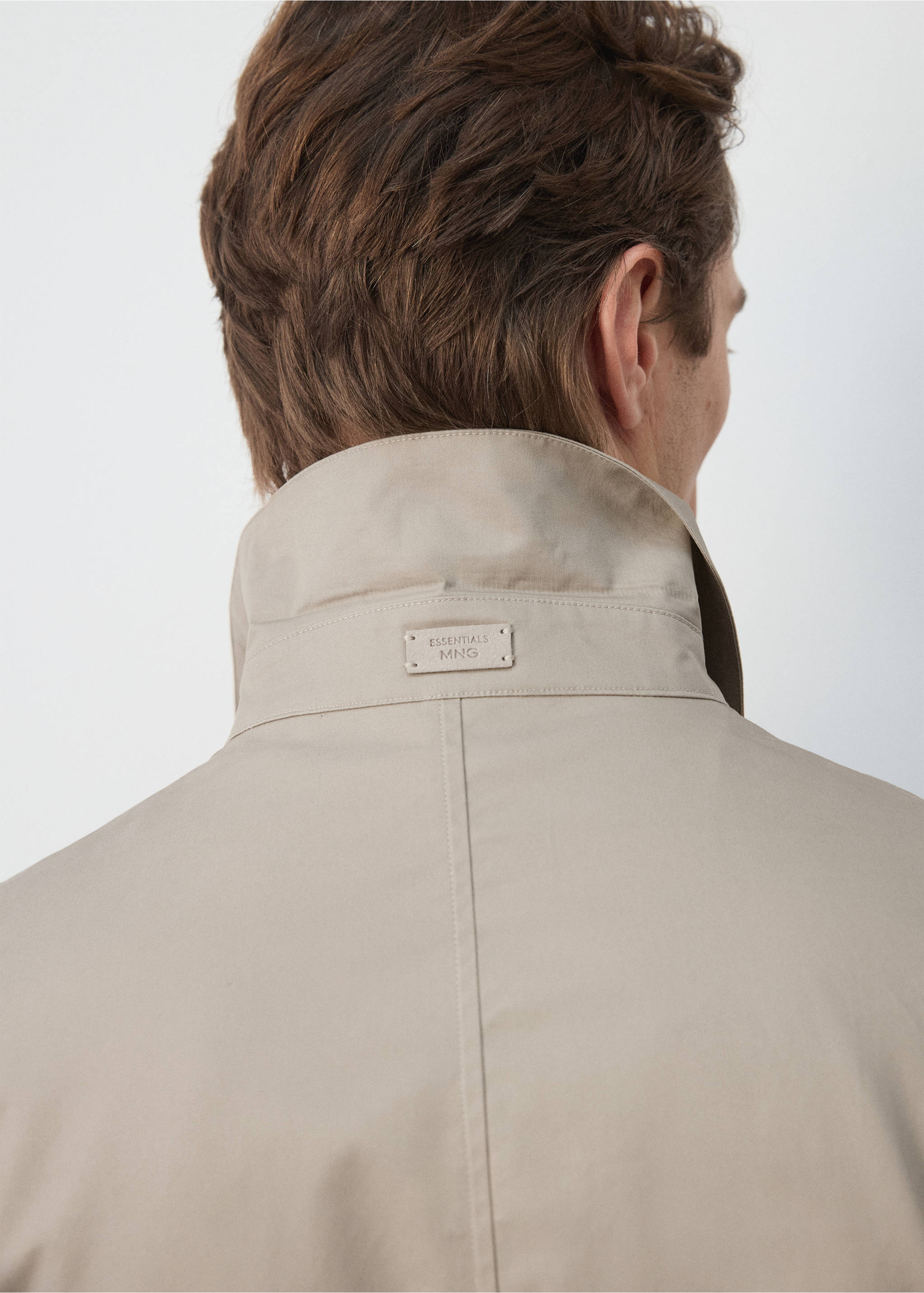 100% cotton multi-pocket jacket - Details of the article 6, Beige. Ref: 27015933-00.