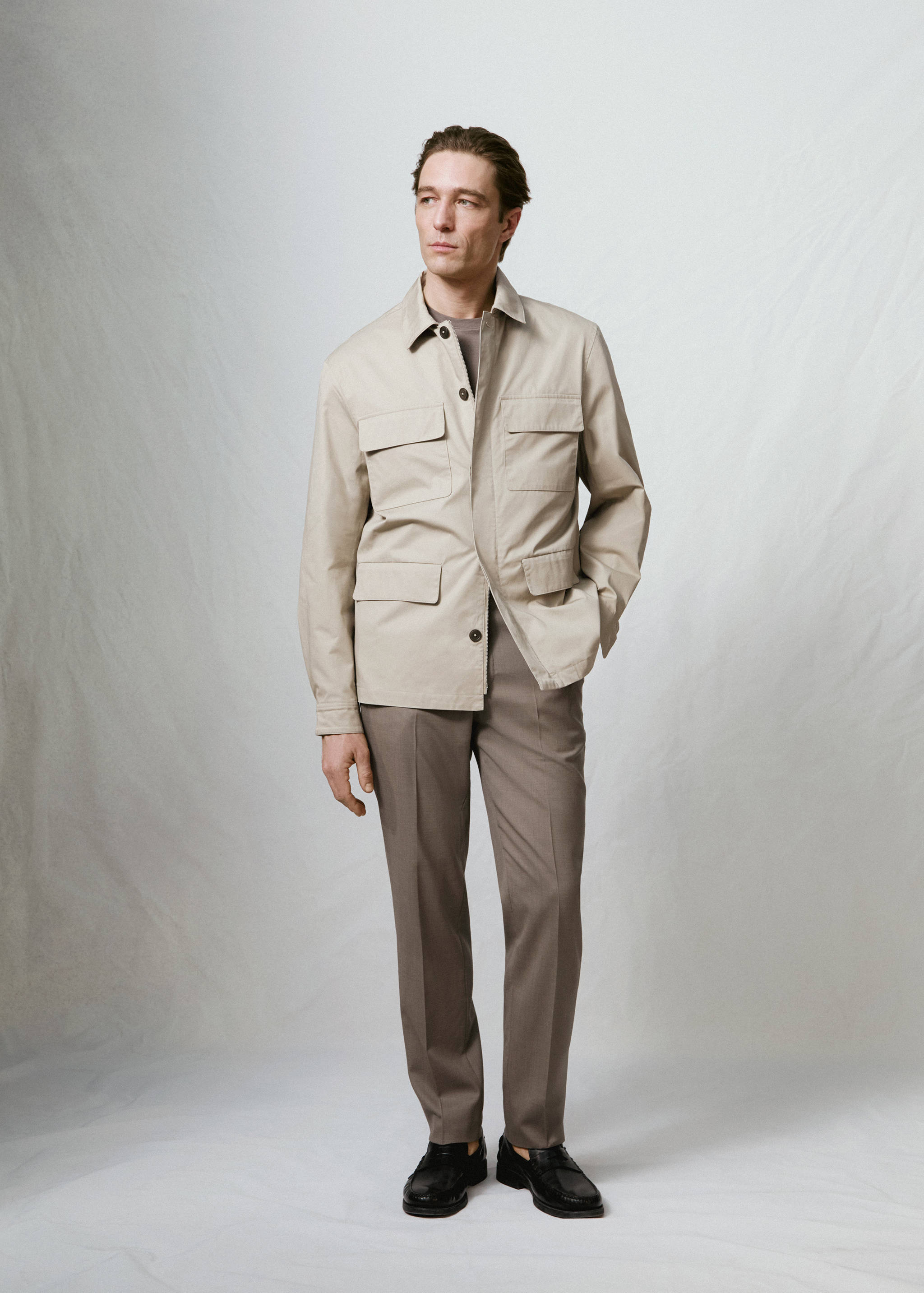 100% cotton multi-pocket jacket - Details of the article 9