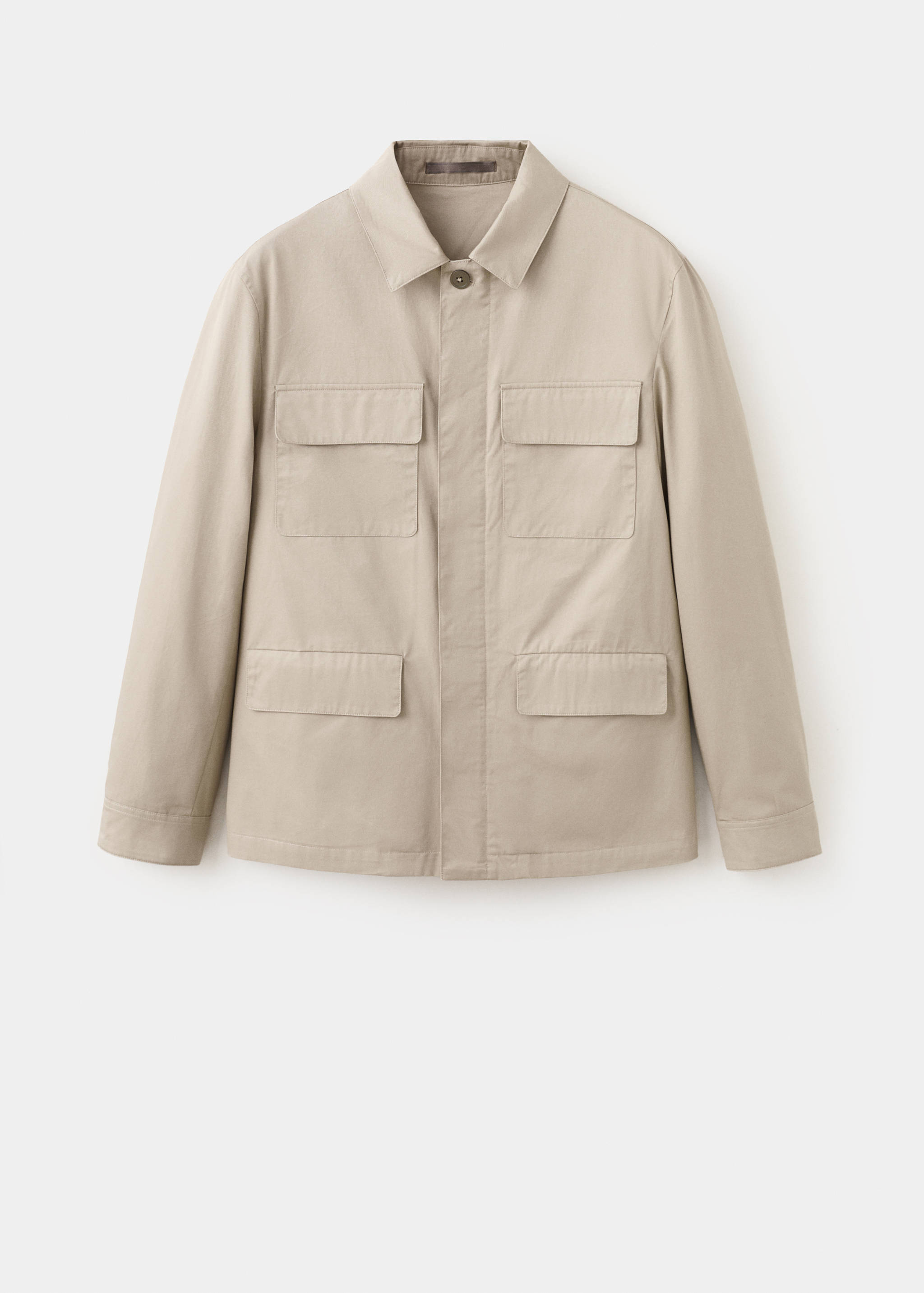 100% cotton multi-pocket jacket - Article without model