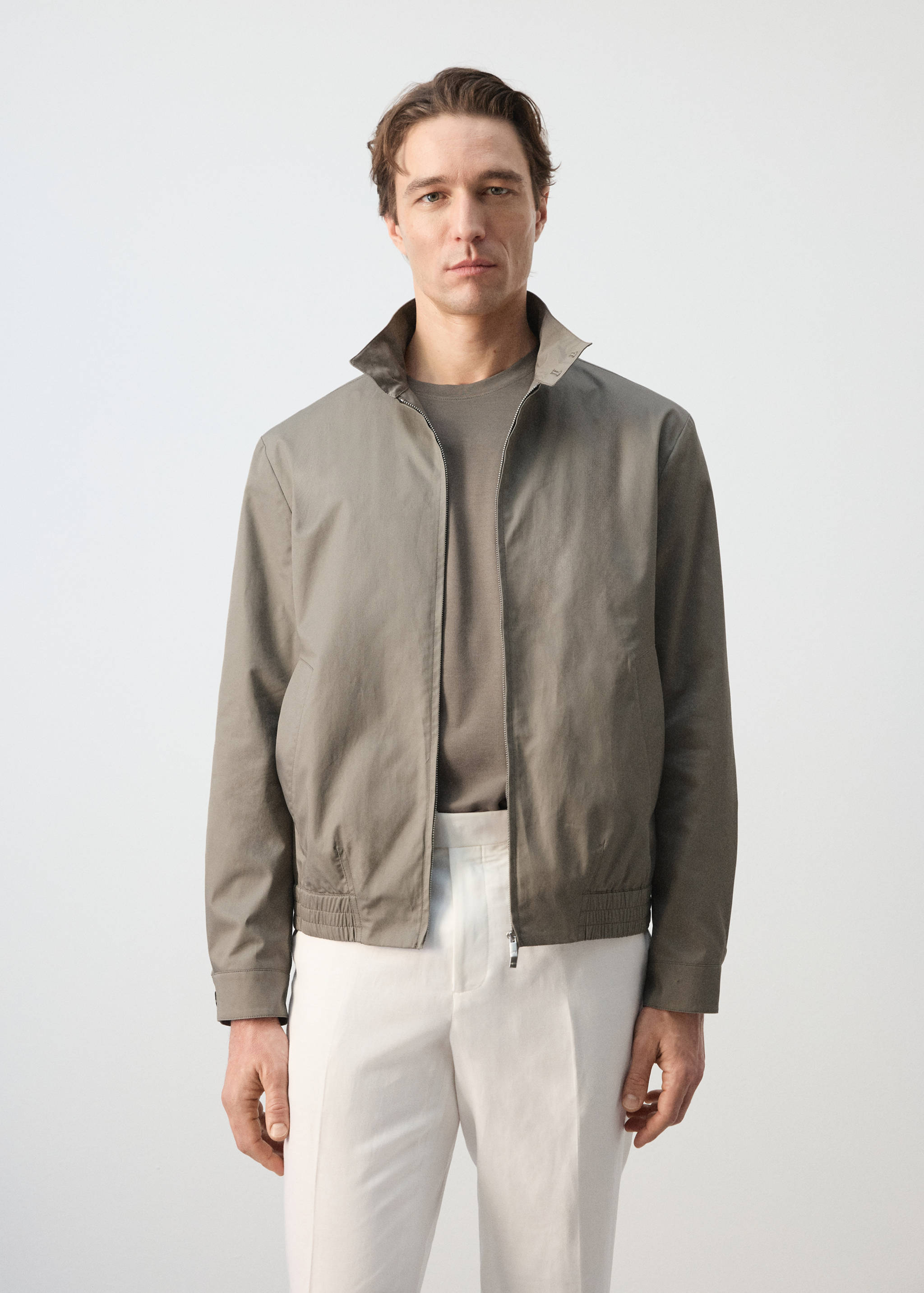 100%纯棉防水夹克 - null