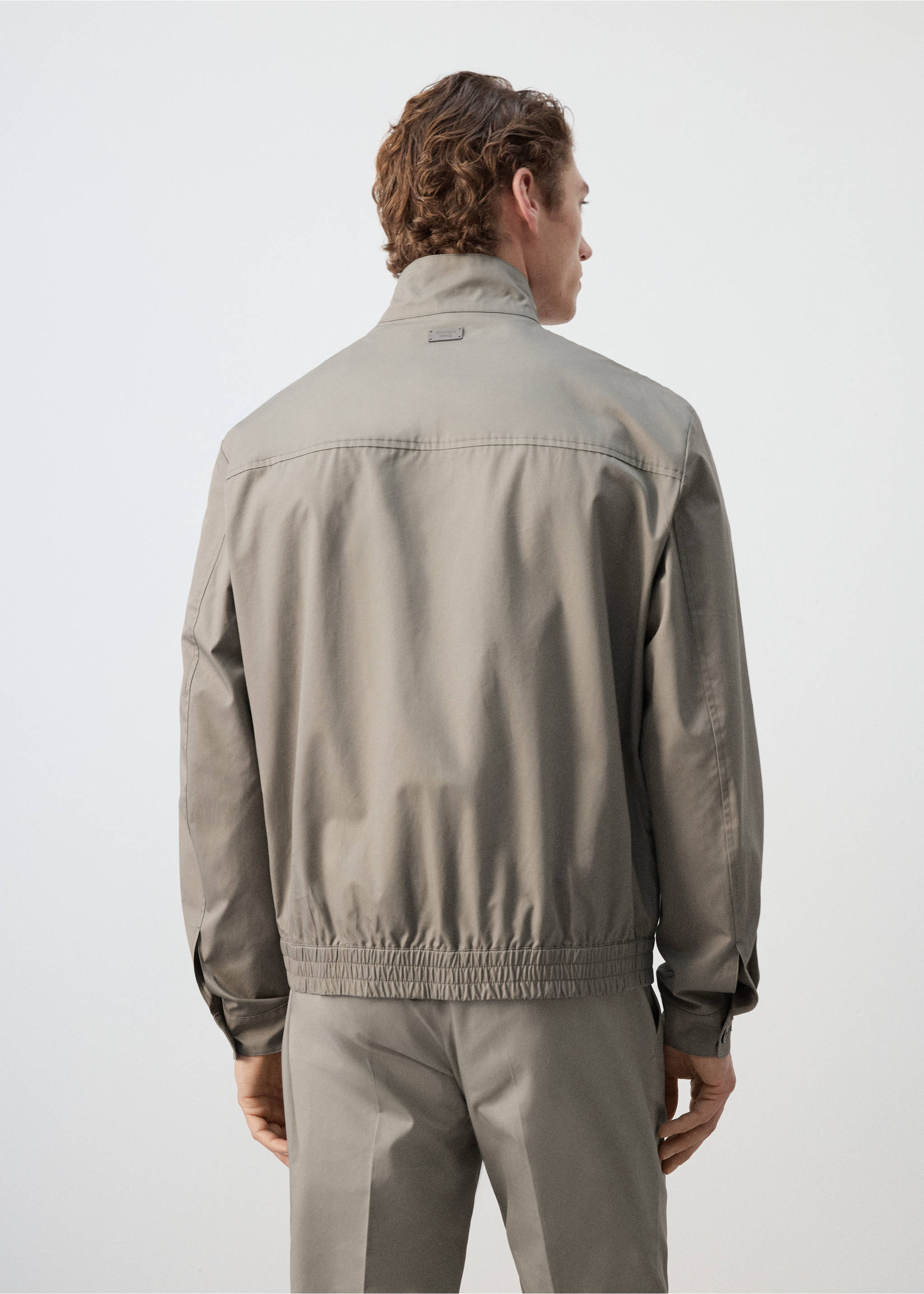100% cotton water repellent jacket - Reverse of the article, Medium Brown. Ref: 27015934-01.
