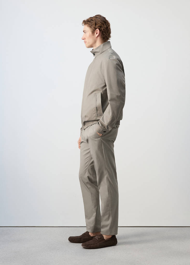 Wasserabweisende Jacke aus 100 % Baumwolle — Mittelbraun