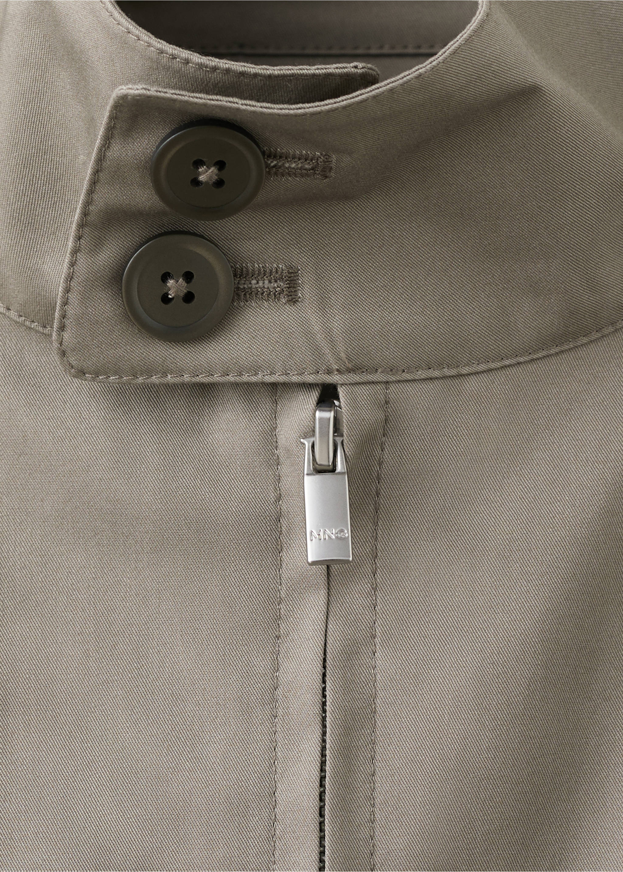 100% cotton water repellent jacket - Details of the article 8, Medium Brown. Ref: 27015934-01.