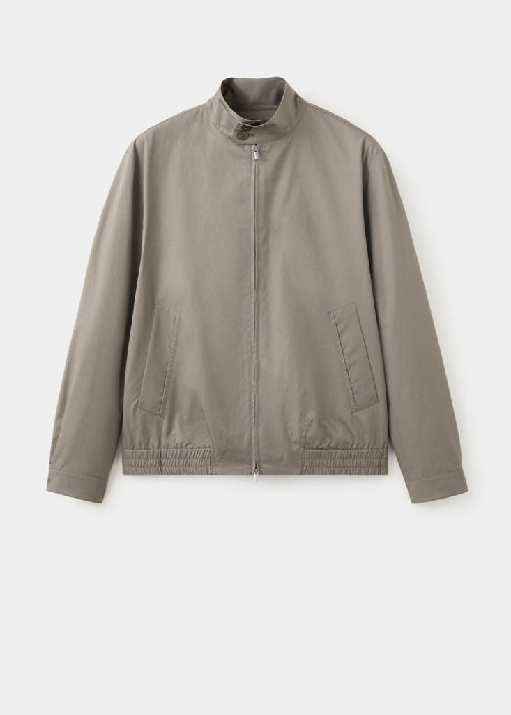 Wasserabweisende Jacke aus 100 % Baumwolle — Mittelbraun