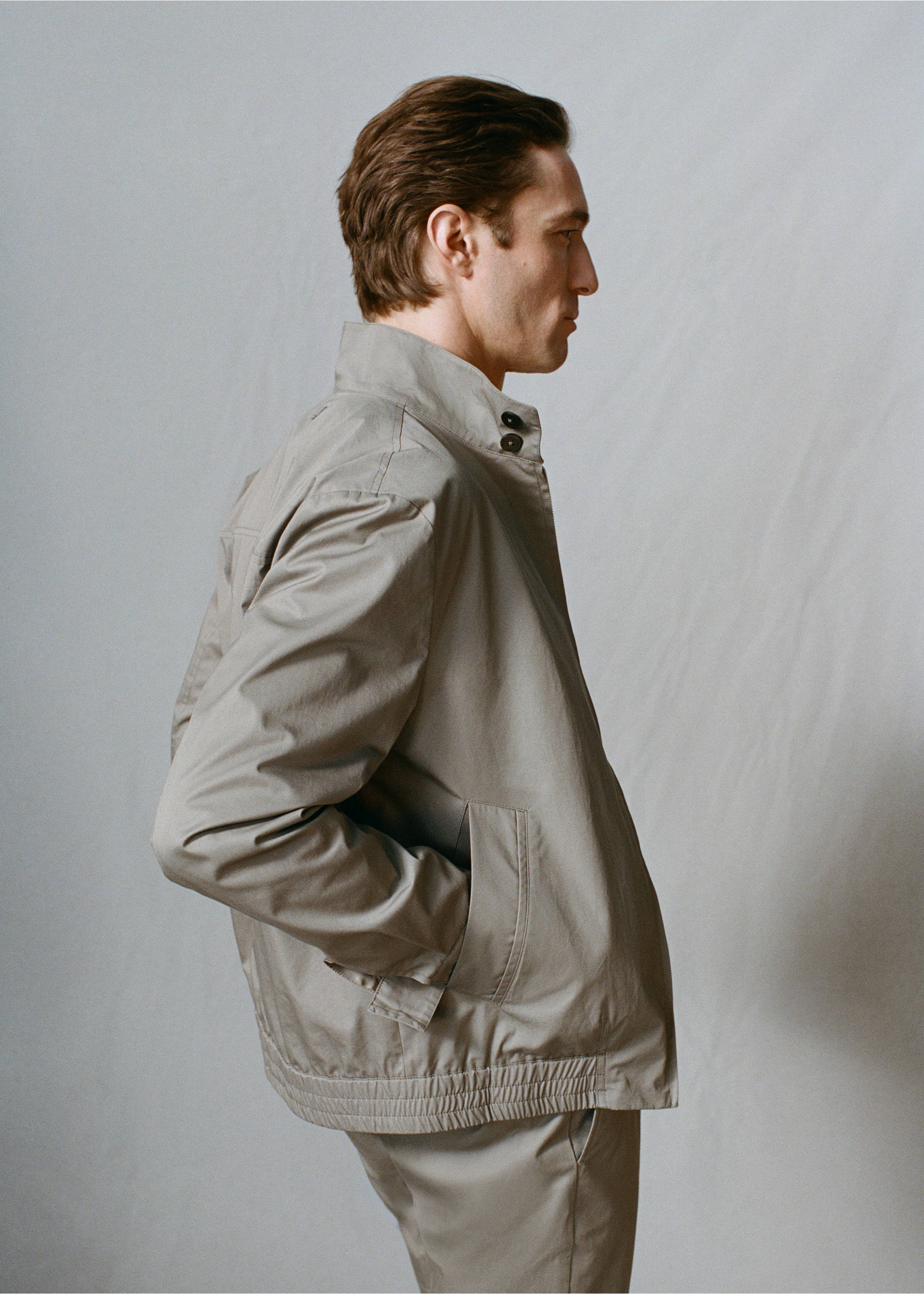 Blouson 100 % coton déperlant - Détail de l'article 5, Marron moyen. Ref: 27015934-00.