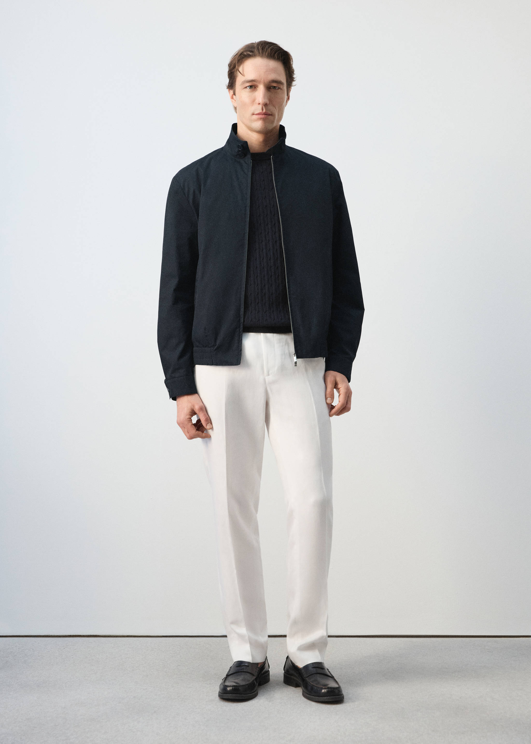 Куртка из водоотталкивающей ткани из 100% хлопка - Общий план