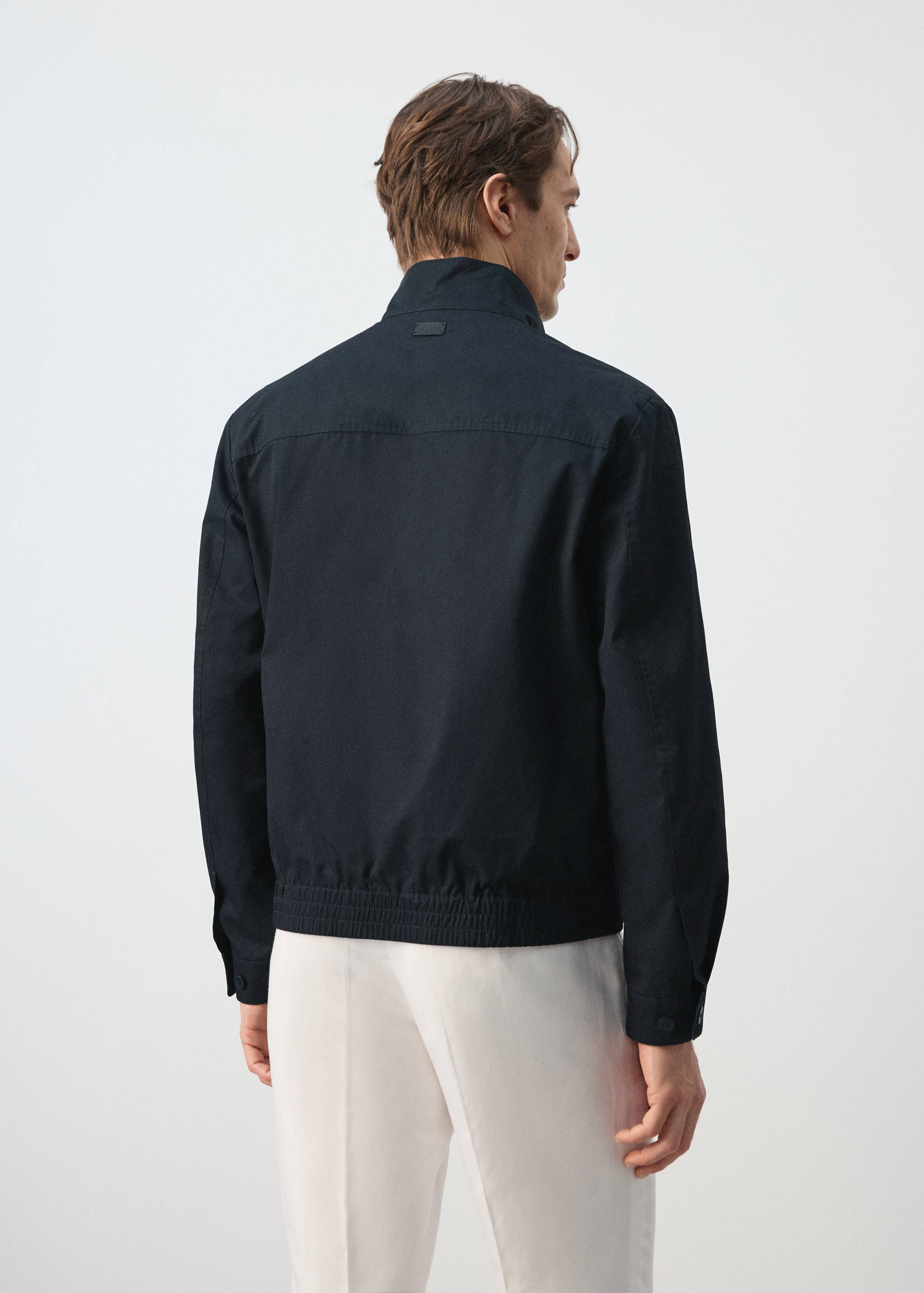 Куртка из водоотталкивающей ткани из 100% хлопка - Обратная сторона изделия