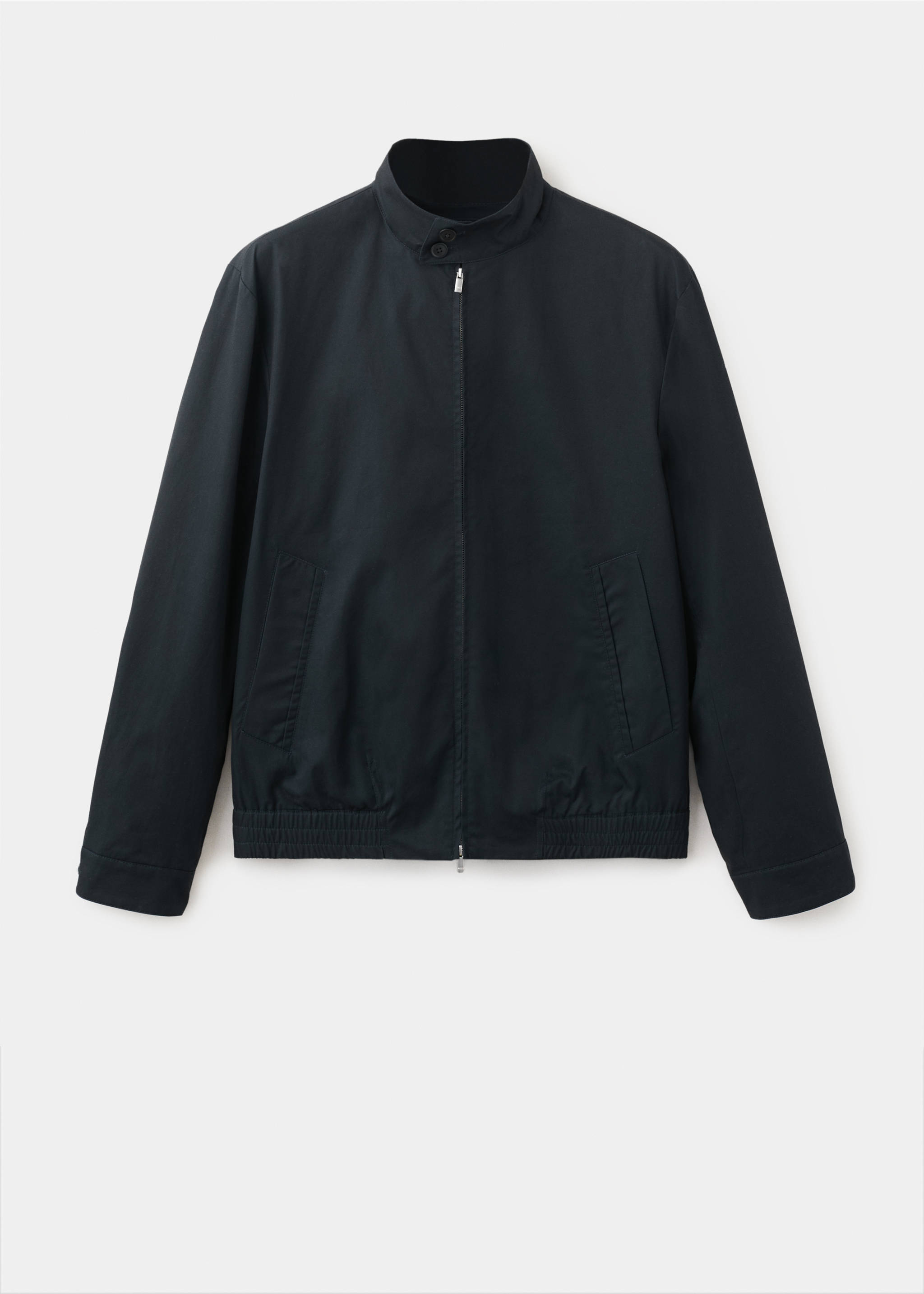 Куртка из водоотталкивающей ткани из 100% хлопка - Изделие без модели, Глубокий темно-синий. Ref: 27015934-00.